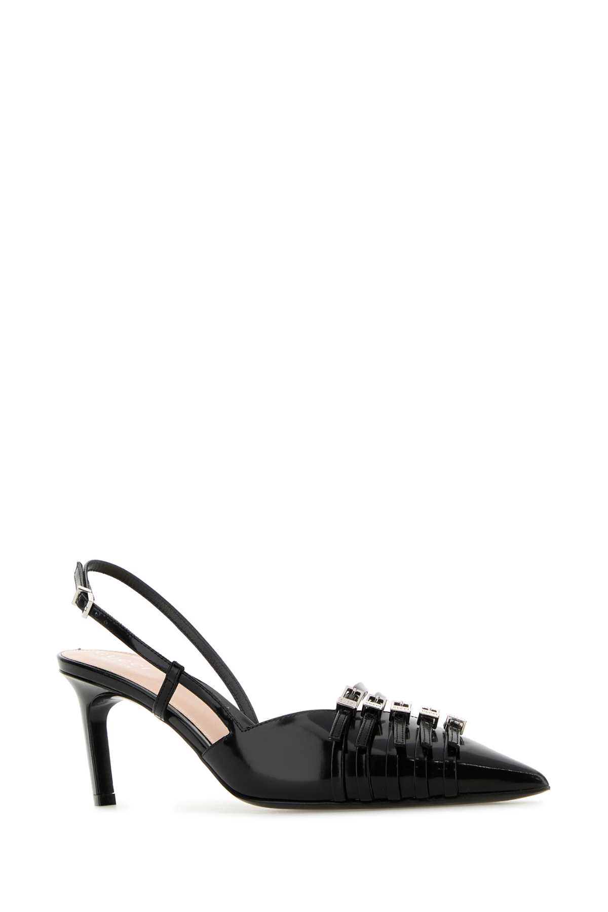 Shop Gucci Black Leather Pumps In Nero