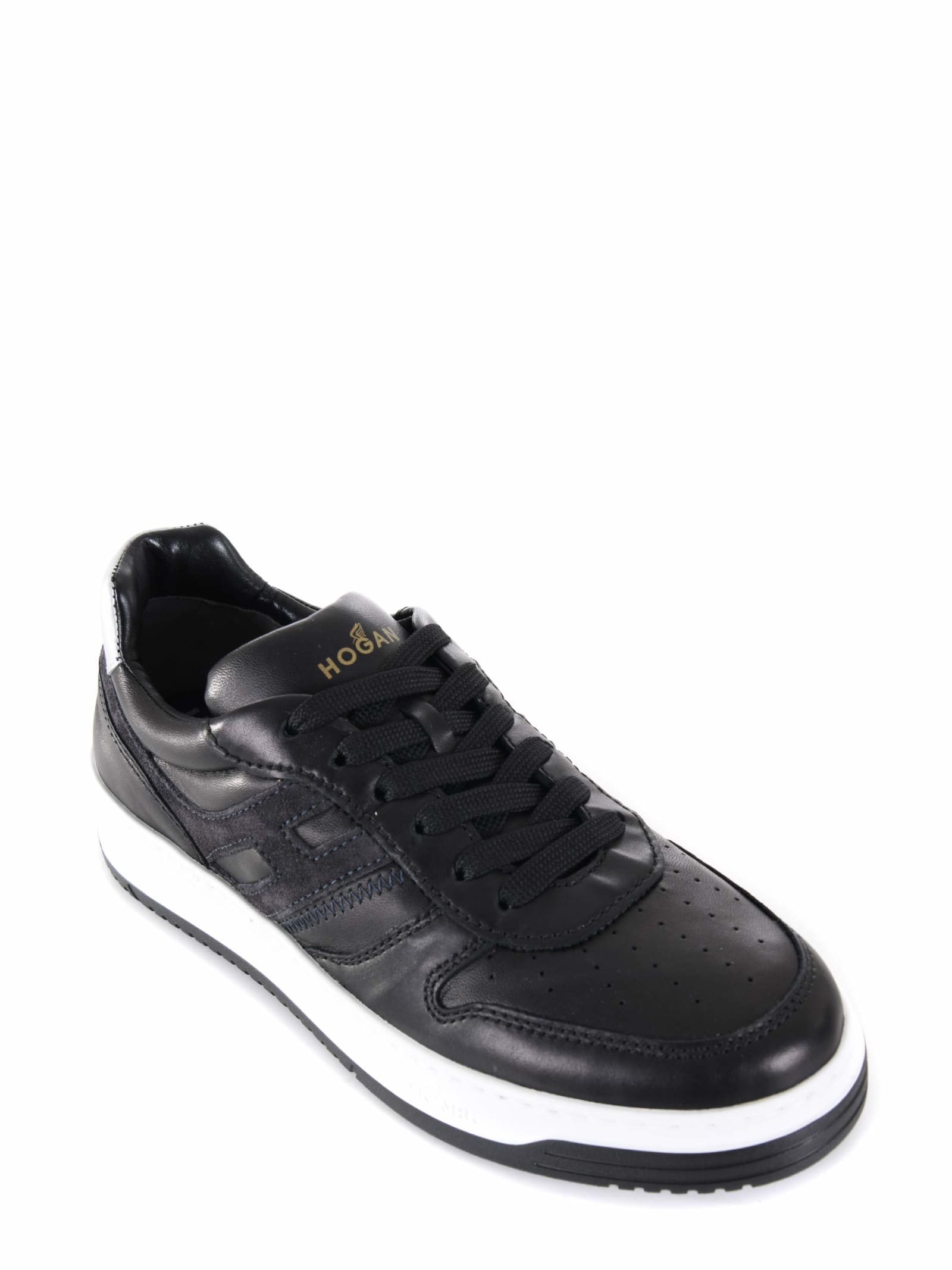 Shop Hogan H630 Sneakers In Black