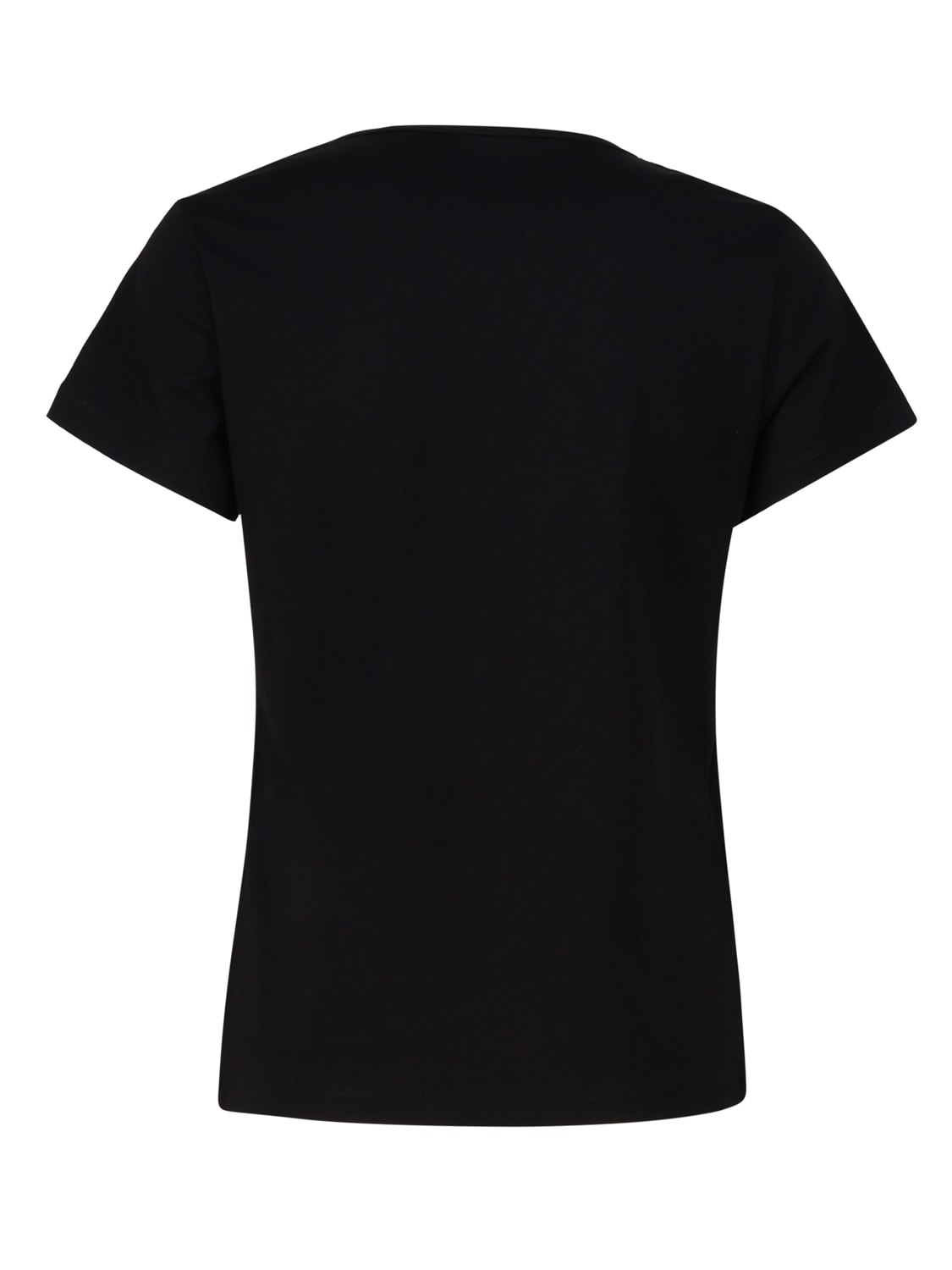 Shop Pinko V-neck T-shirt With Logo In Black