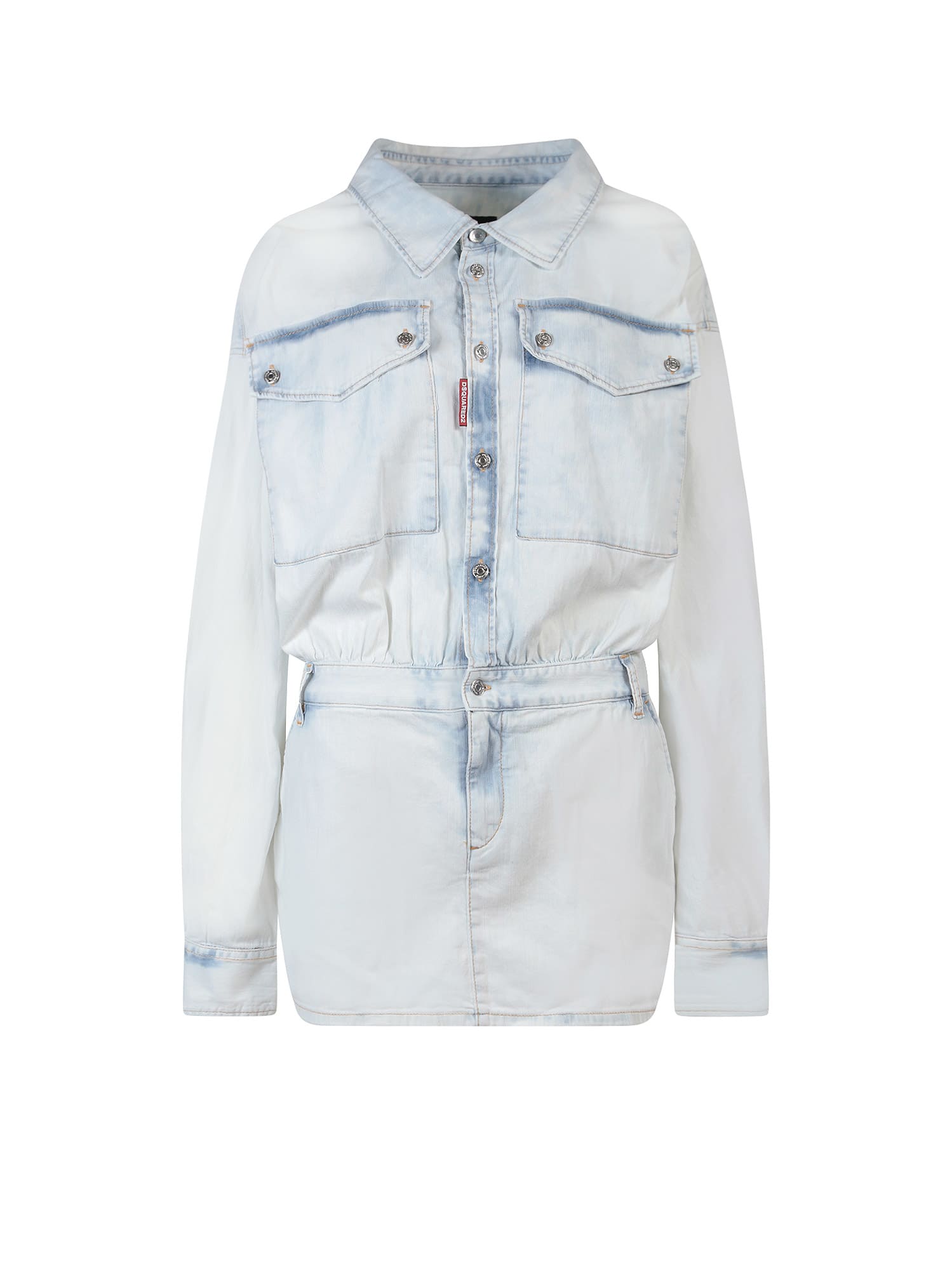 Dsquared2 Denim Dress Dsquared Clothing Blue In Blue