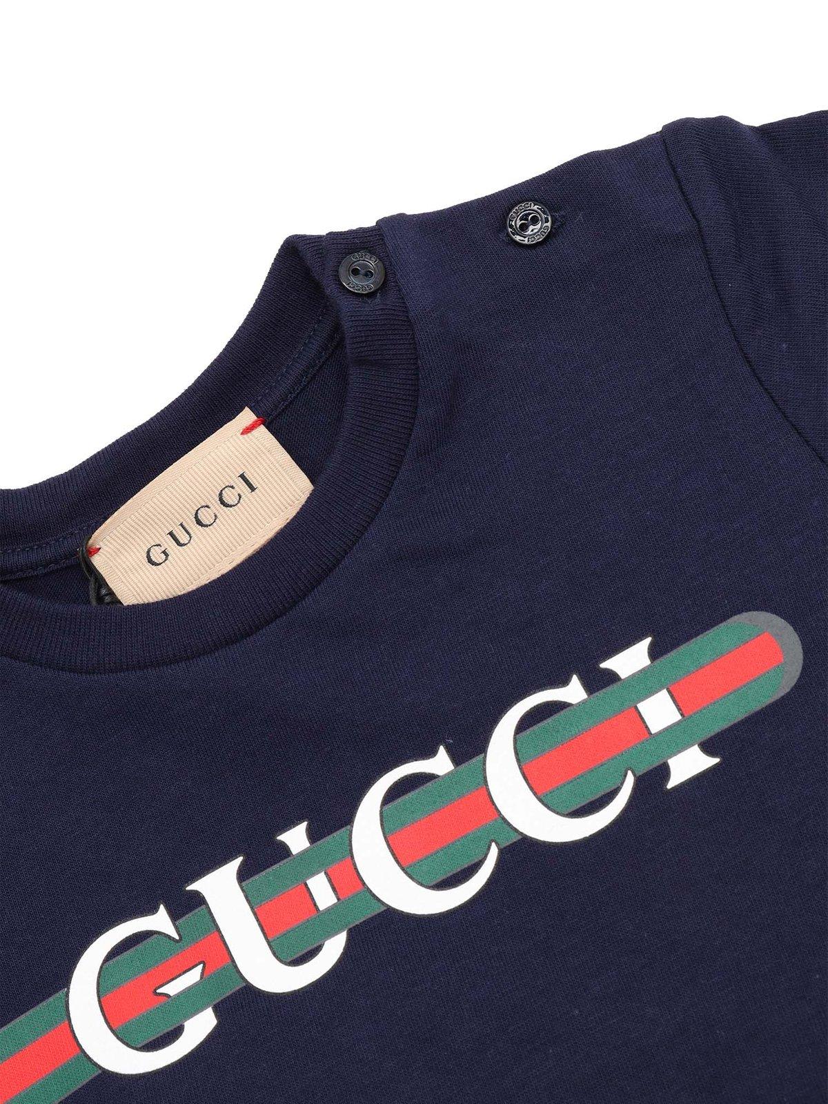 Shop Gucci Double G V-neck Cardigan In Blue