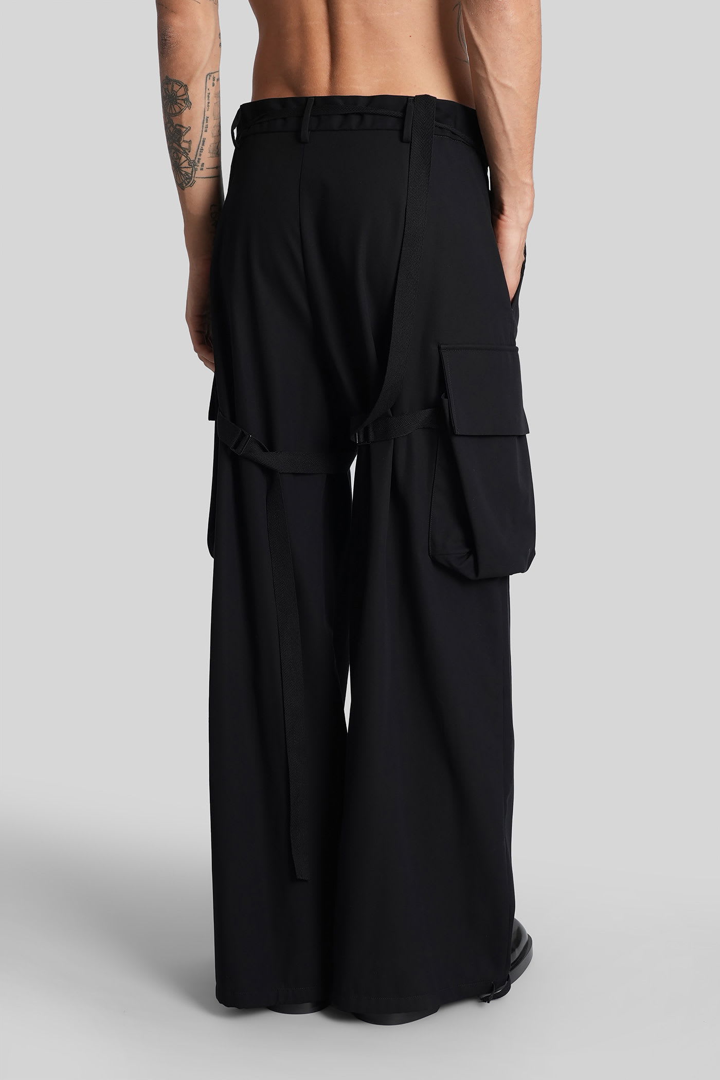 Ann Demeulemeester Iben Pants In Black Acetate In Black