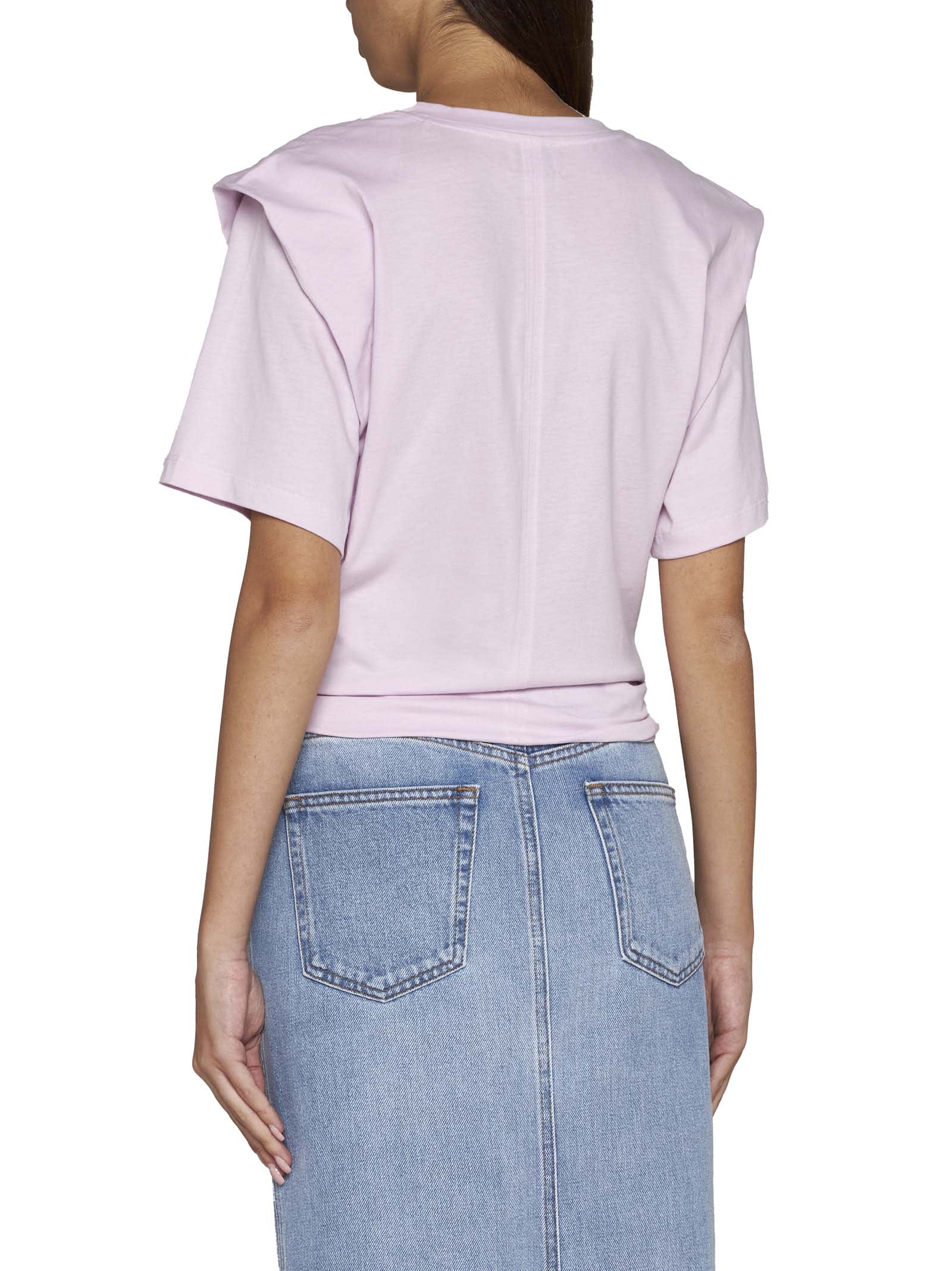 Shop Isabel Marant T-shirt In Light Pink