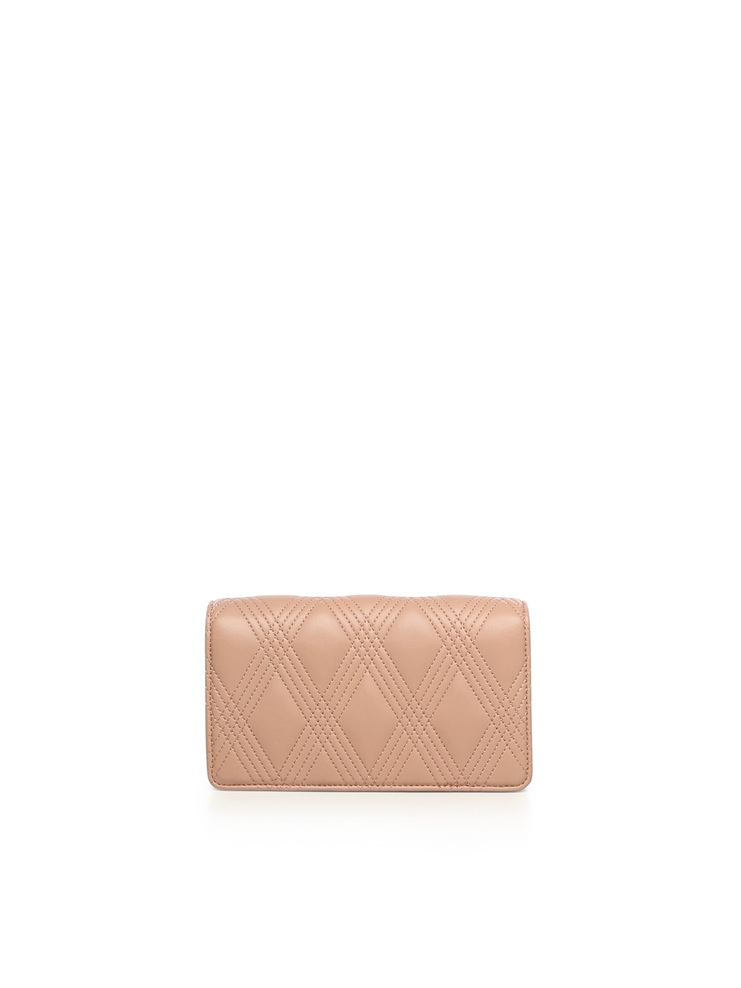 Valentino Quiltie 67 Mini Shoulder Bag In Brown