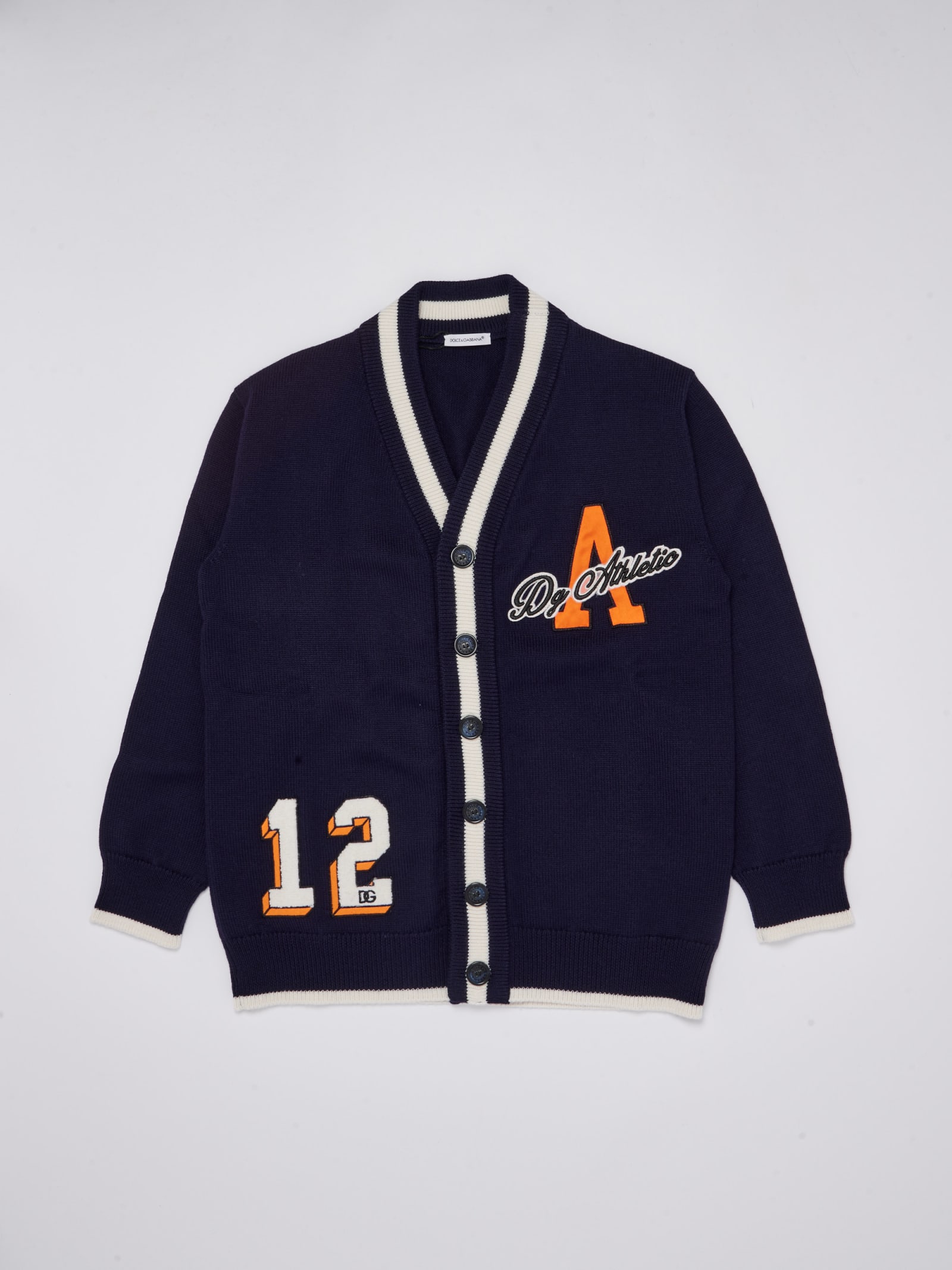 Dolce & Gabbana Back To School Cardigan In Blu