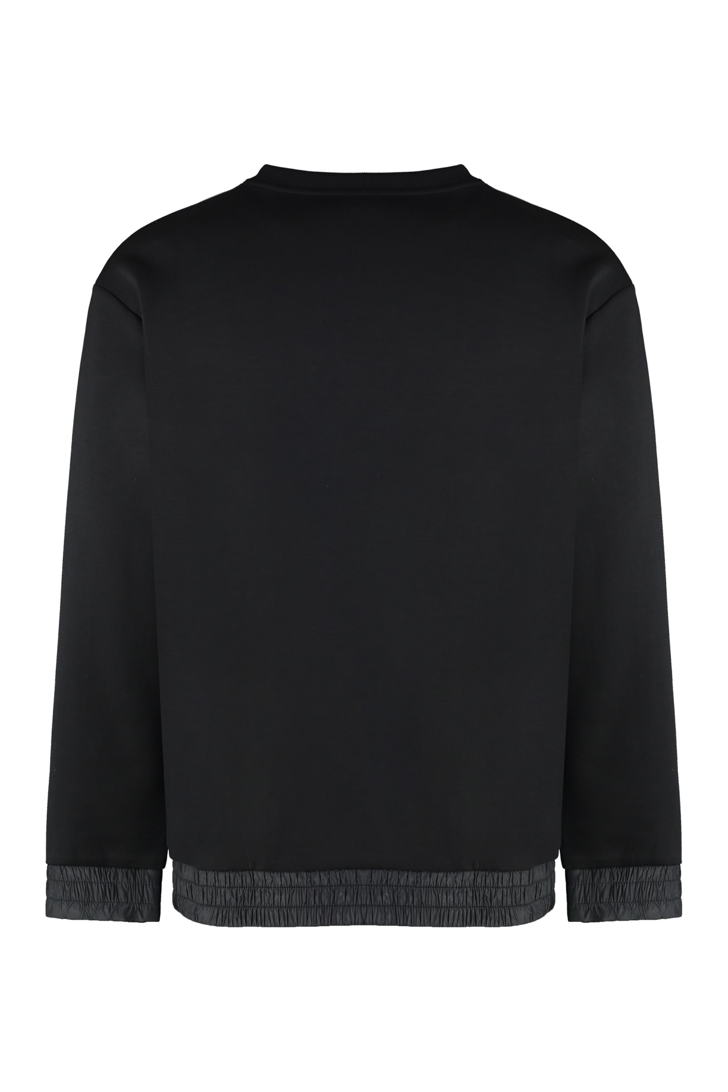 HUGO BOSS COTTON BLEND CREW-NECK SWEATSHIRT 