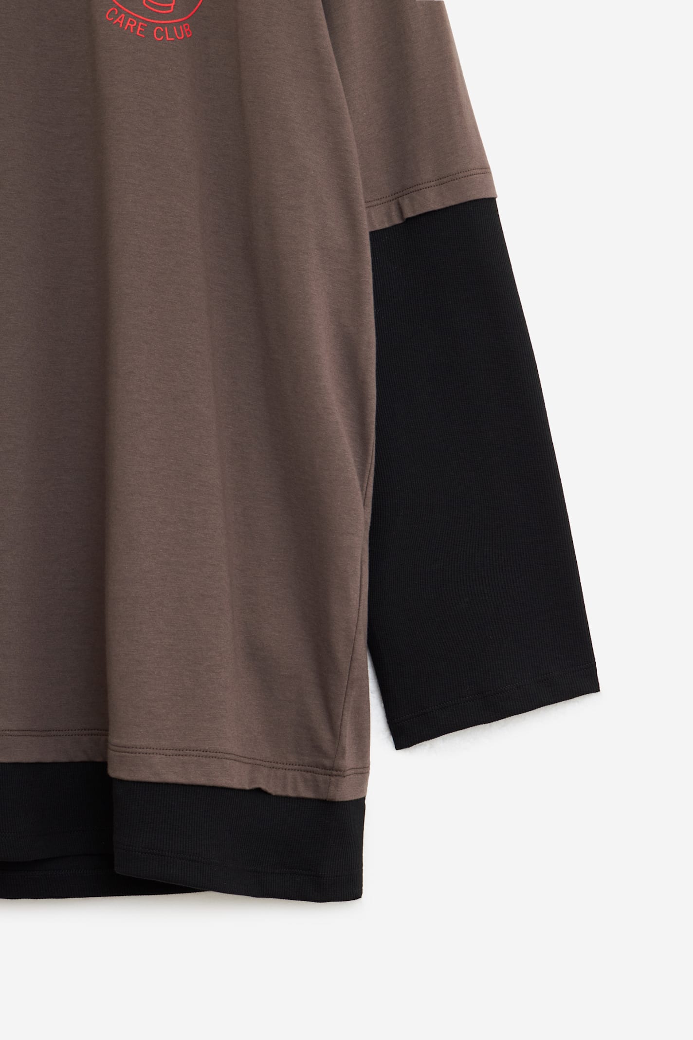 Magliano Oversize Cotton Layered Graphic Print T-shirt In Brown