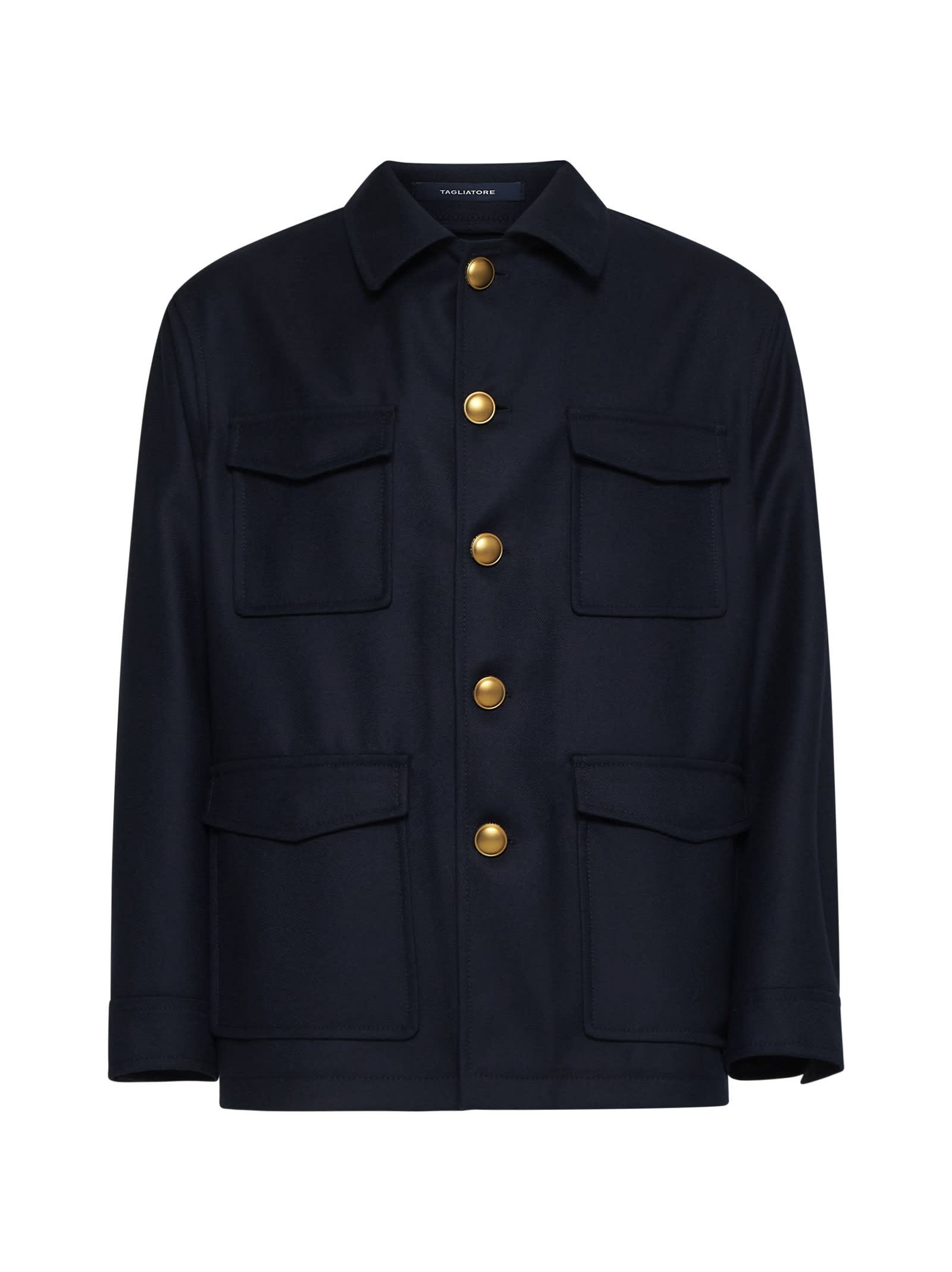 Shop Tagliatore Jacket In Blue