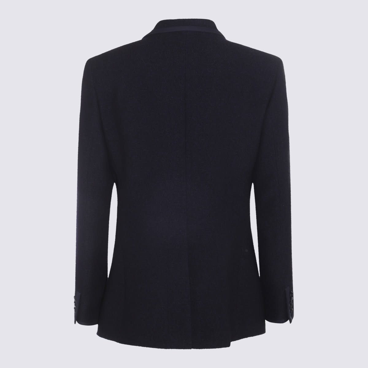 Shop Valentino Navy Wool Blazer In Blue