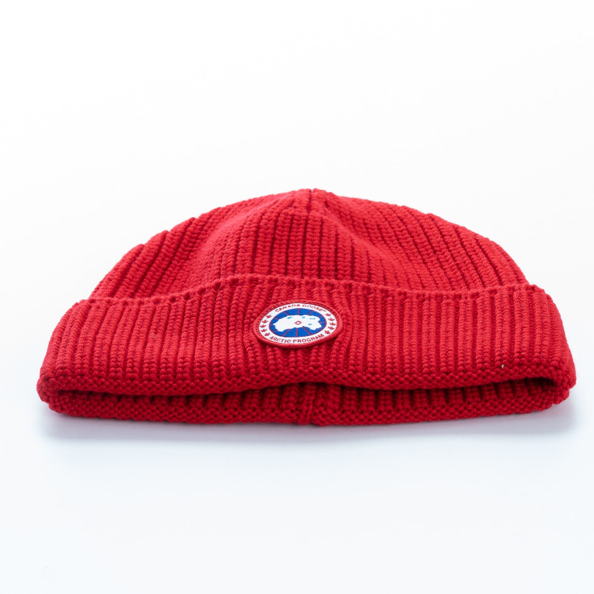 Canada Goose Canada Goose toque With Ribbed Border And Classic Disc Merino Wool Hat