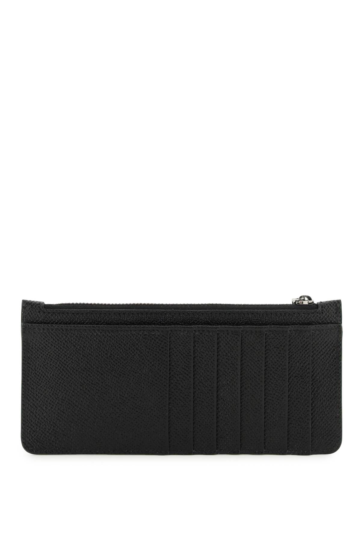 Dolce & Gabbana Logo Plaque Long Card Holder In Black