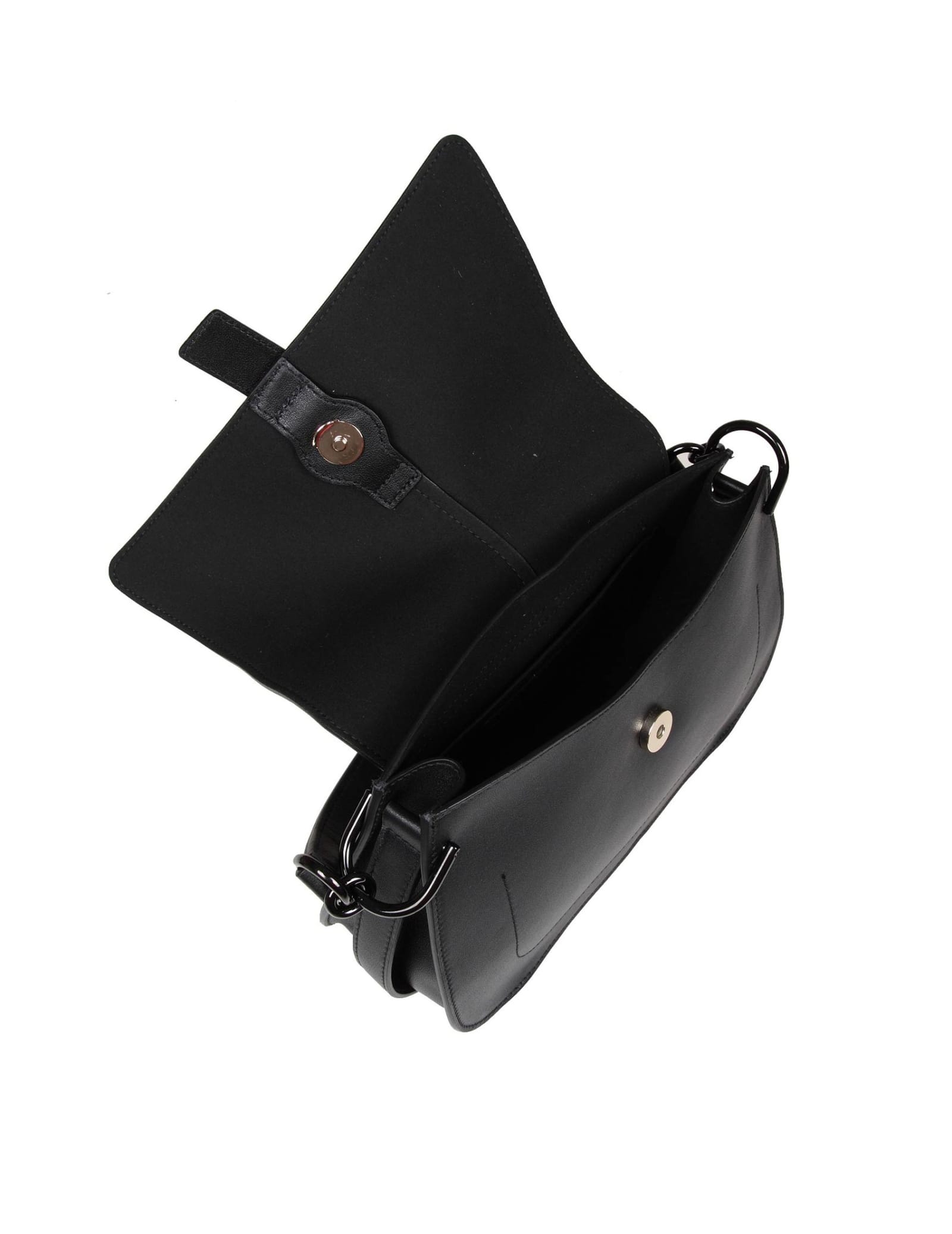 Furla Medium Top Handle Bag With Adjustable Strap In Black