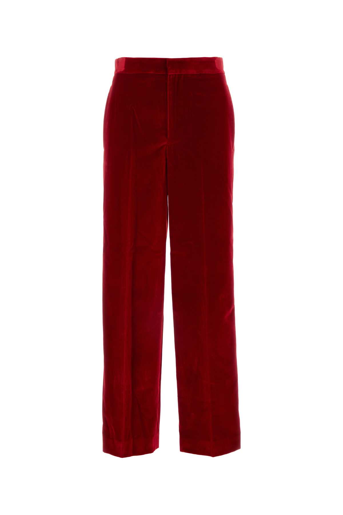 J.W. Anderson J. W. Anderson Red Velvet Pant