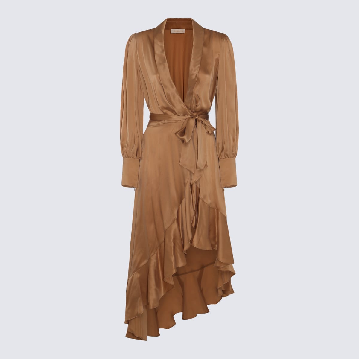 Shop Zimmermann Sand Silk Dress