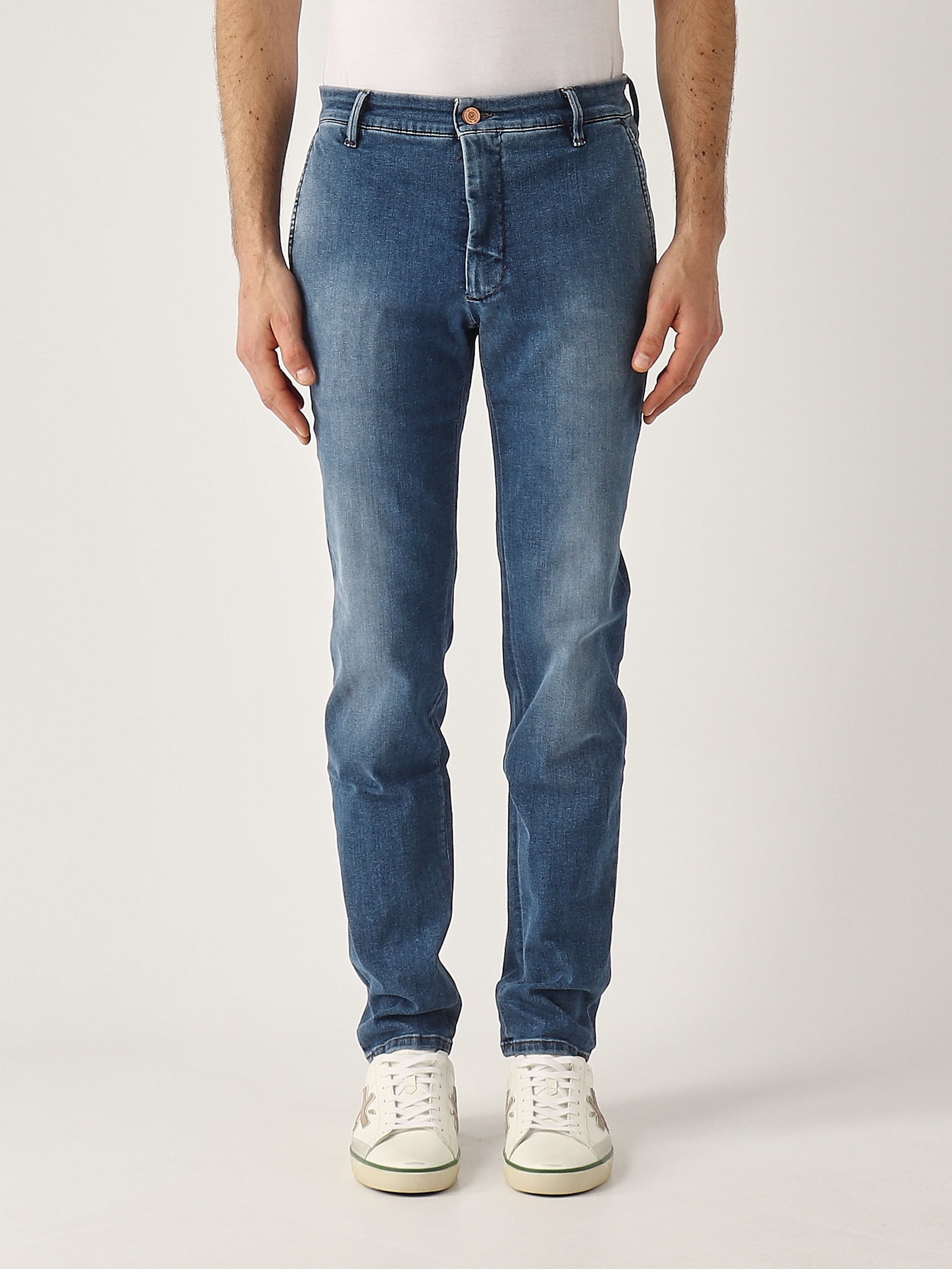 Jack Chino Slim Fit In Denim Tri Blend T. America Jeans