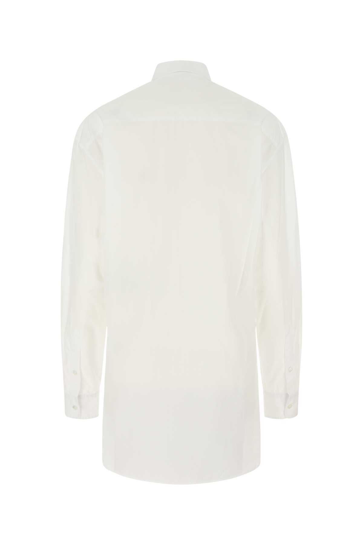 Shop Ann Demeulemeester White Cotton Elisabeth Shirt In 001