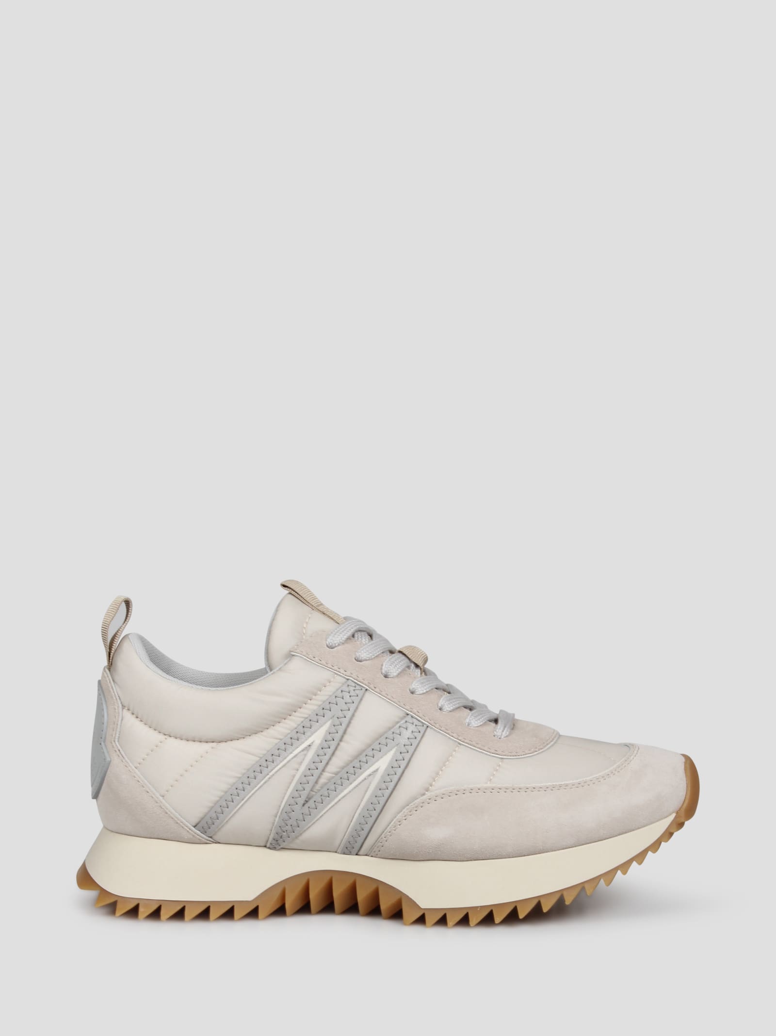 Shop Moncler Pacey Sneakers In Light Grey