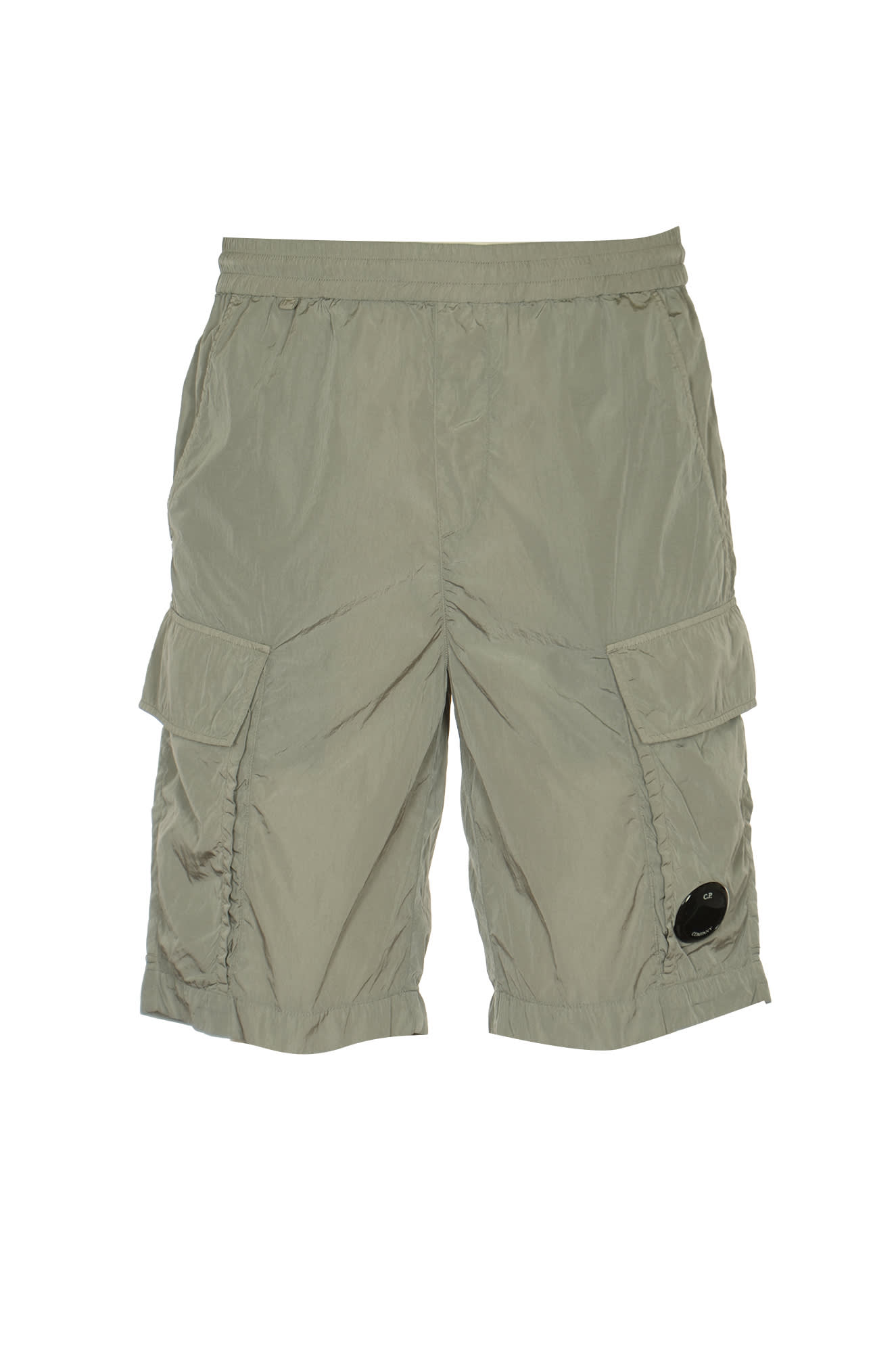 Shop C.p. Company Chrome-r Bermuda Shorts In Drizzle