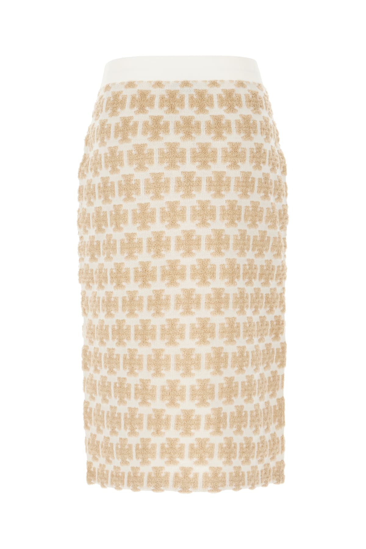 TORY BURCH EMBROIDERED POLYESTER BLEND SKIRT 