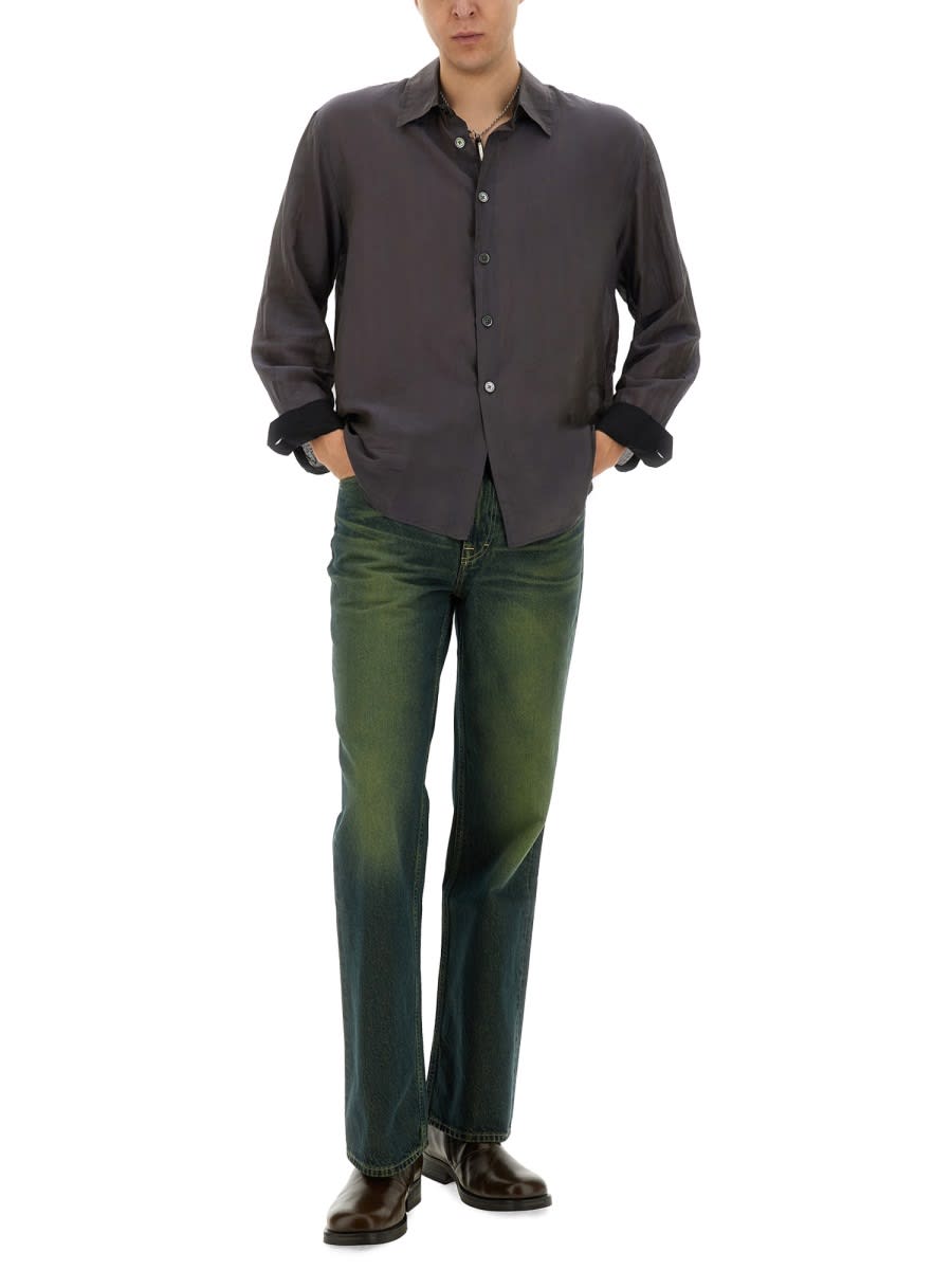 Our Legacy 70s Cut Straight Leg Jeans In Green