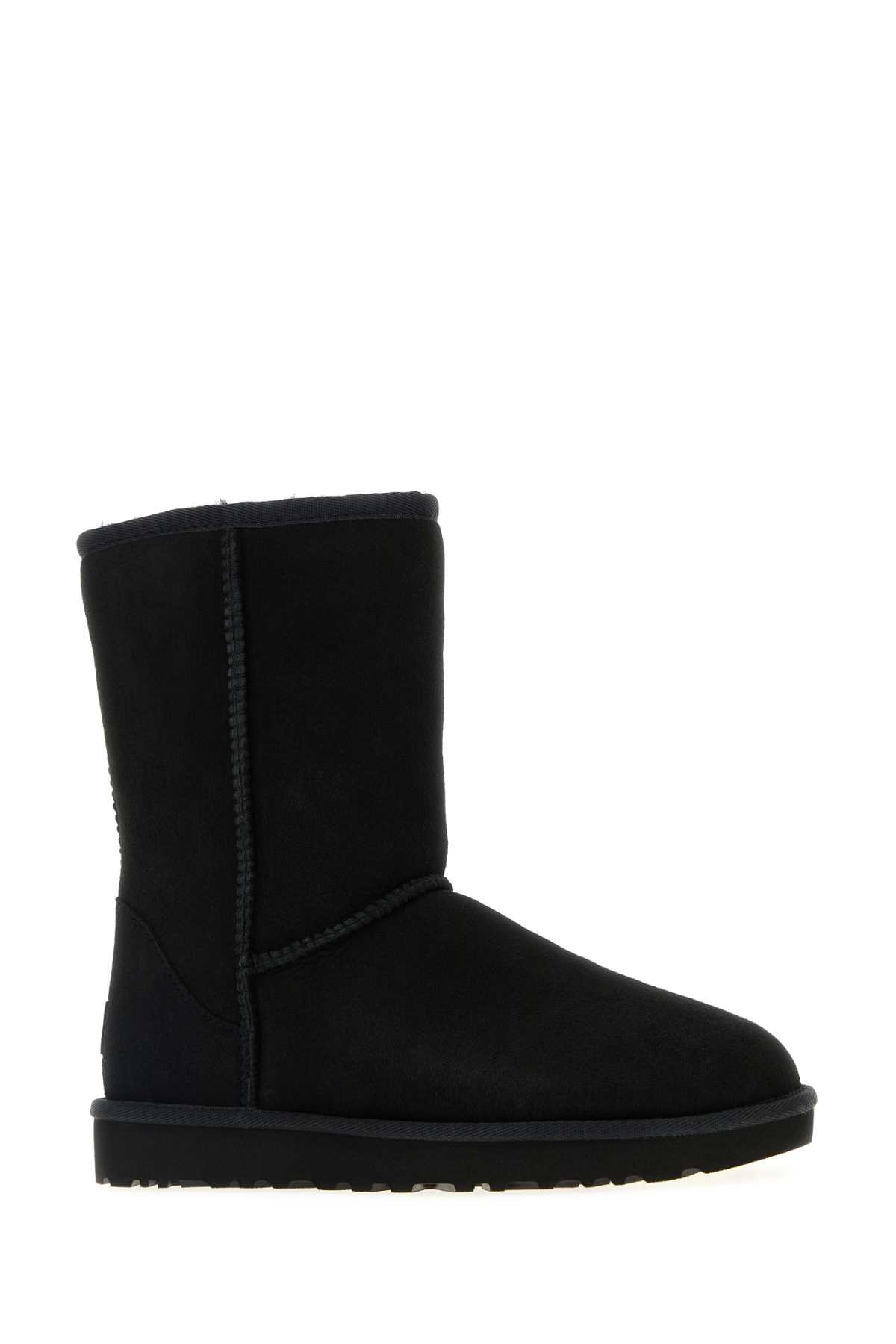 Ugg Black Suede Classic Short Ii Ankle Boots In Black