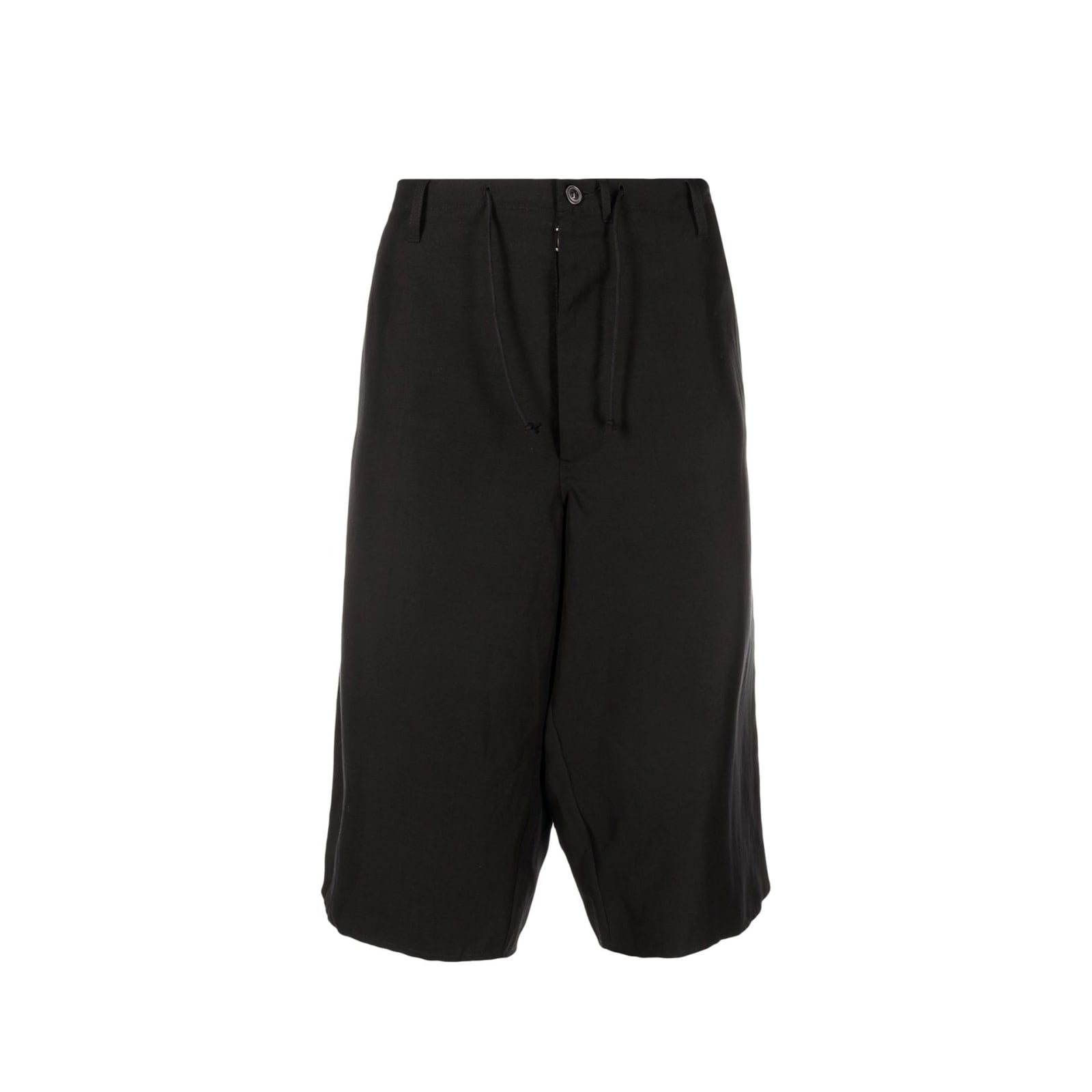 Shop Maison Margiela Blend Linen Bermuda Shorts In Black