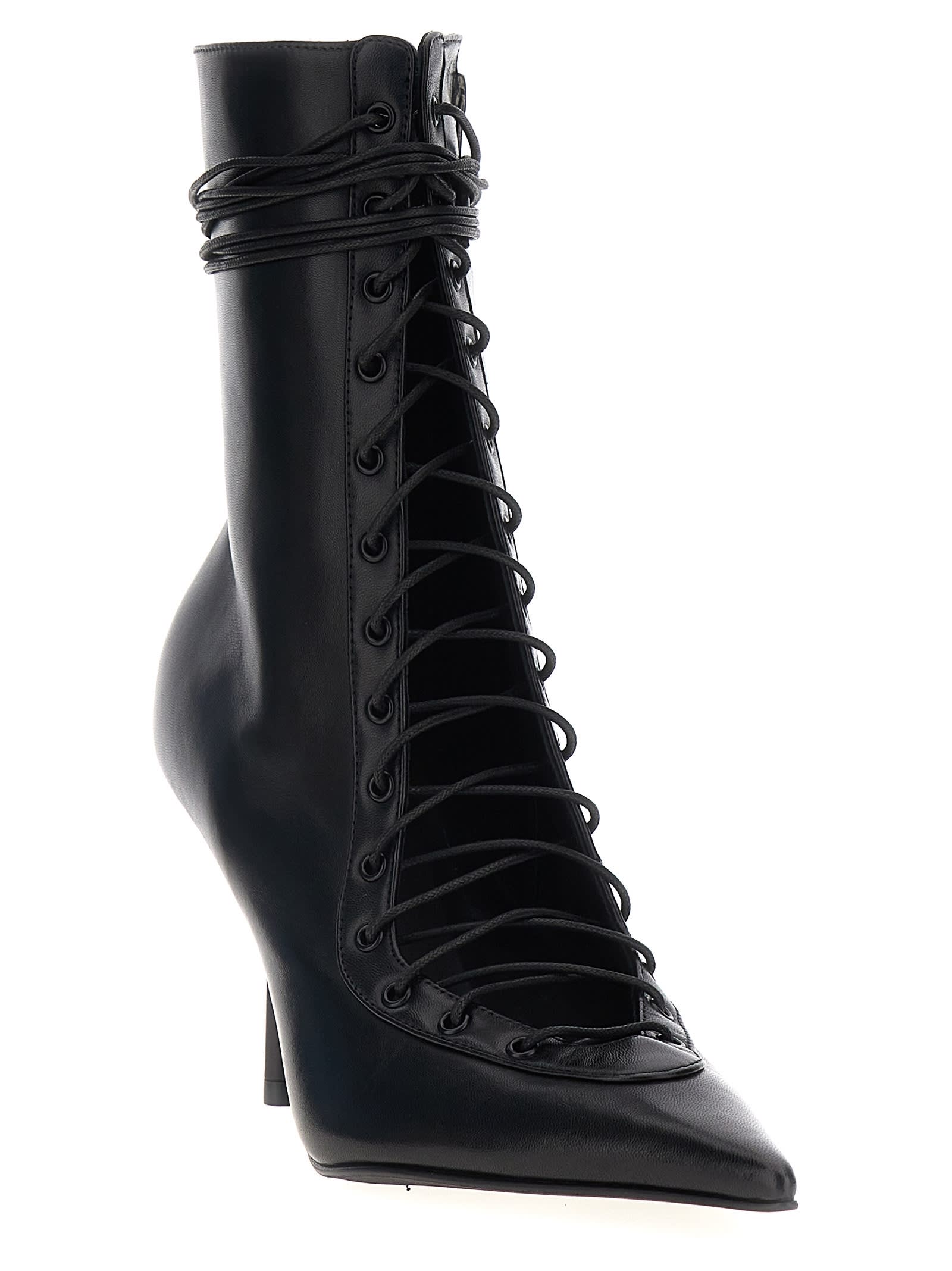 Shop Le Silla Colette Ankle Boots In Black