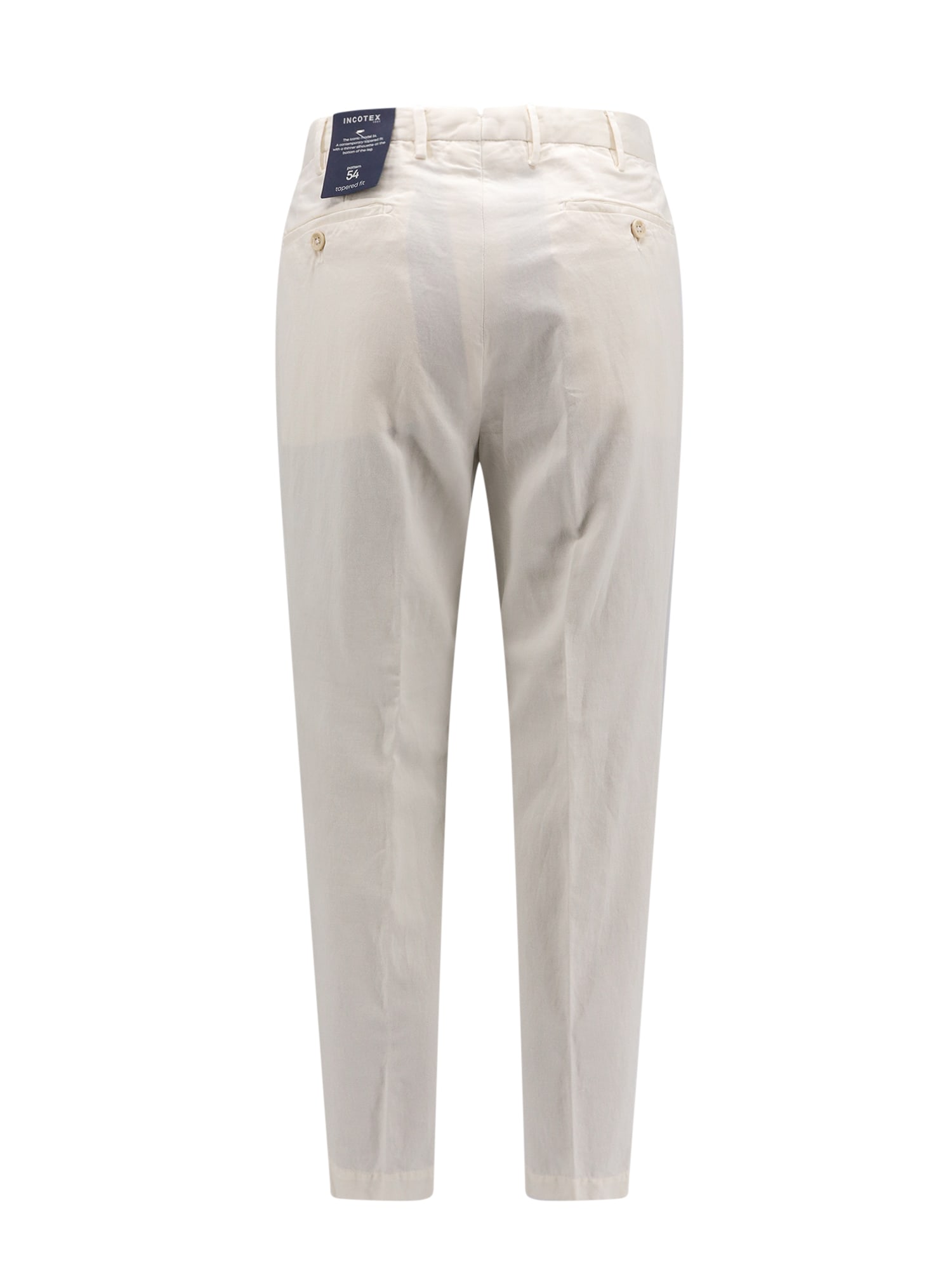 Shop Incotex 54 Trouser In Cream