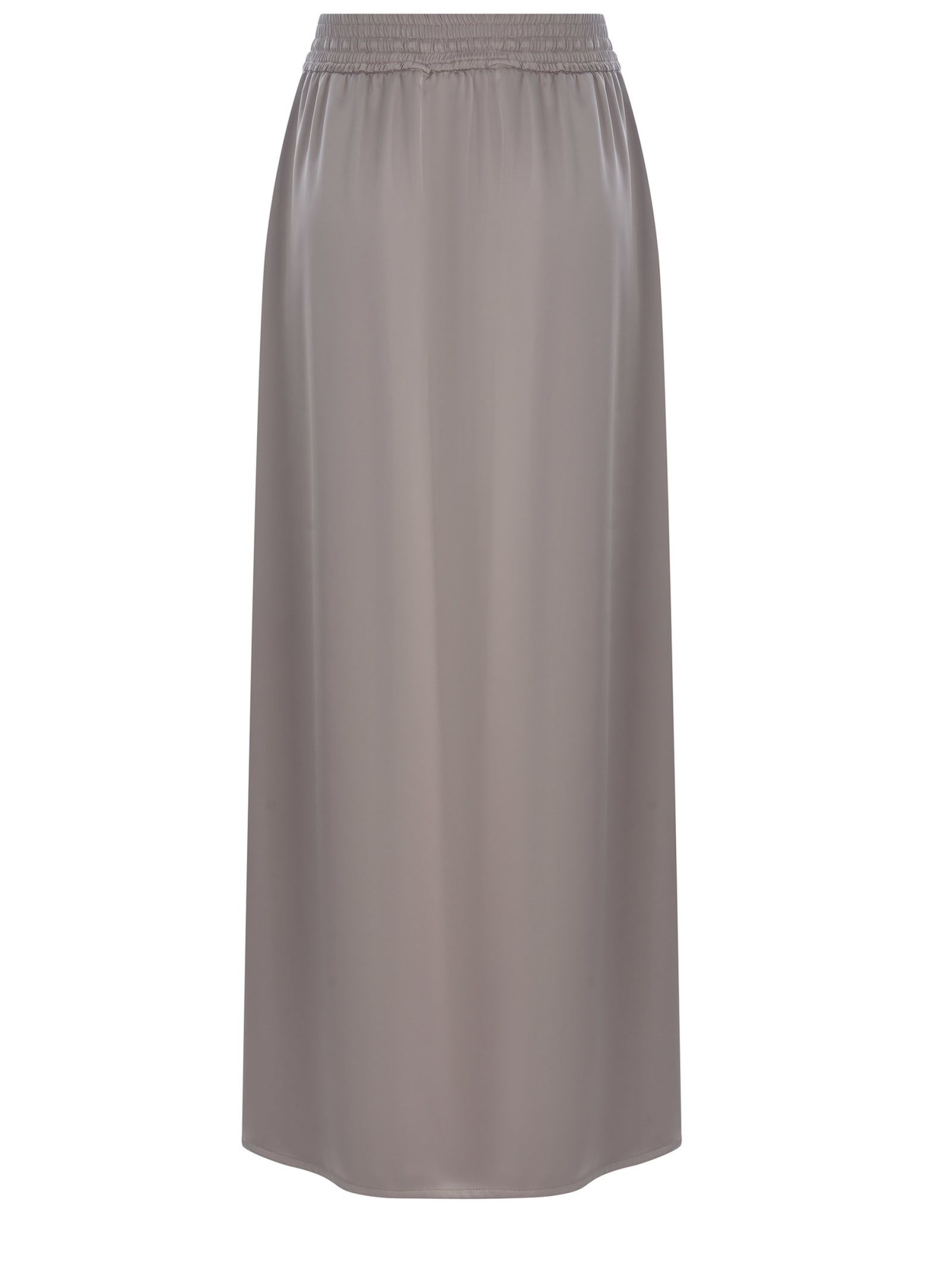 Shop Herno Skirt  Made Of Satin In Chantilly