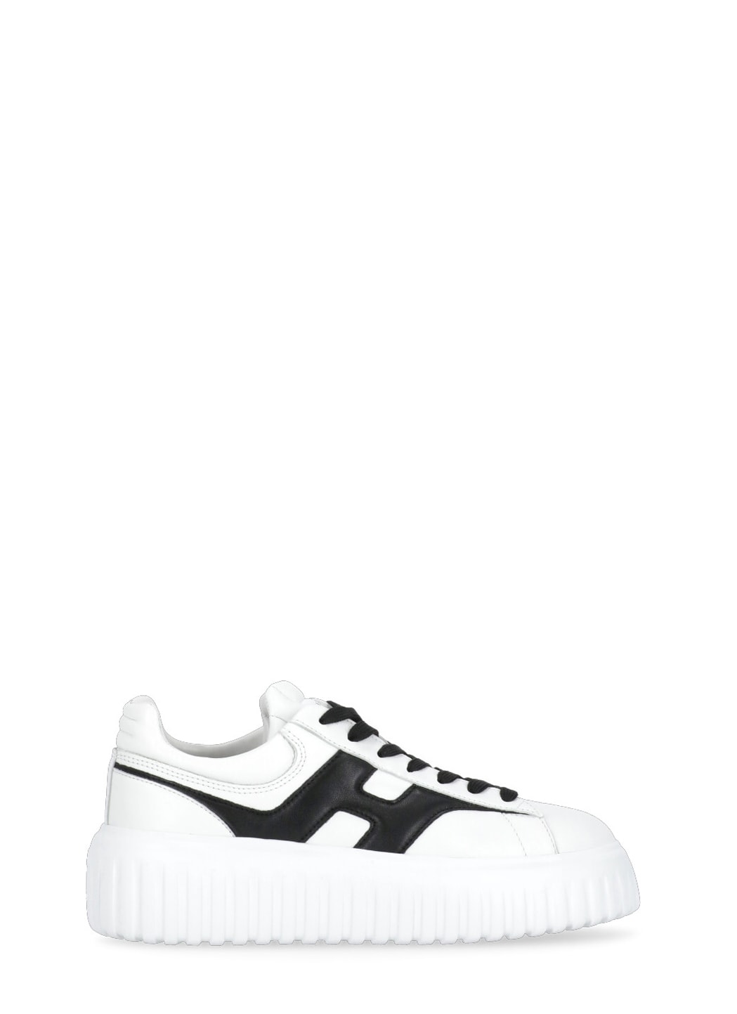 Shop Hogan H-stripes Sneakers In White