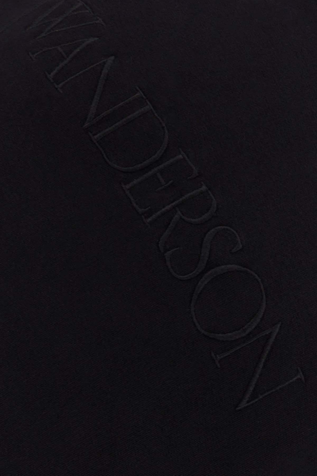 Shop Jw Anderson Black Cotton Oversize Sweatshirt In 999