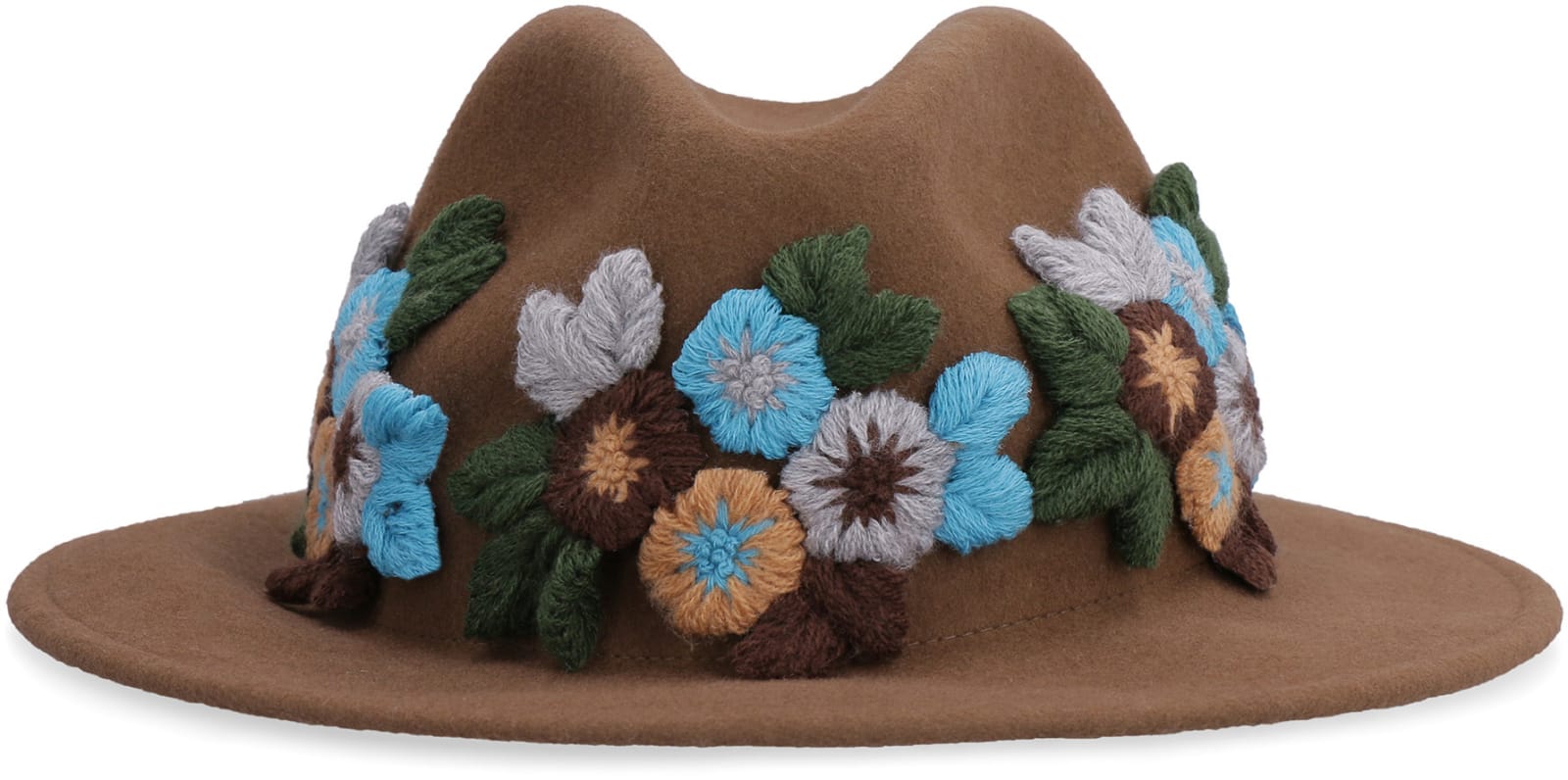 Shop Tu Lizé Felt Fedora Hat In Brown