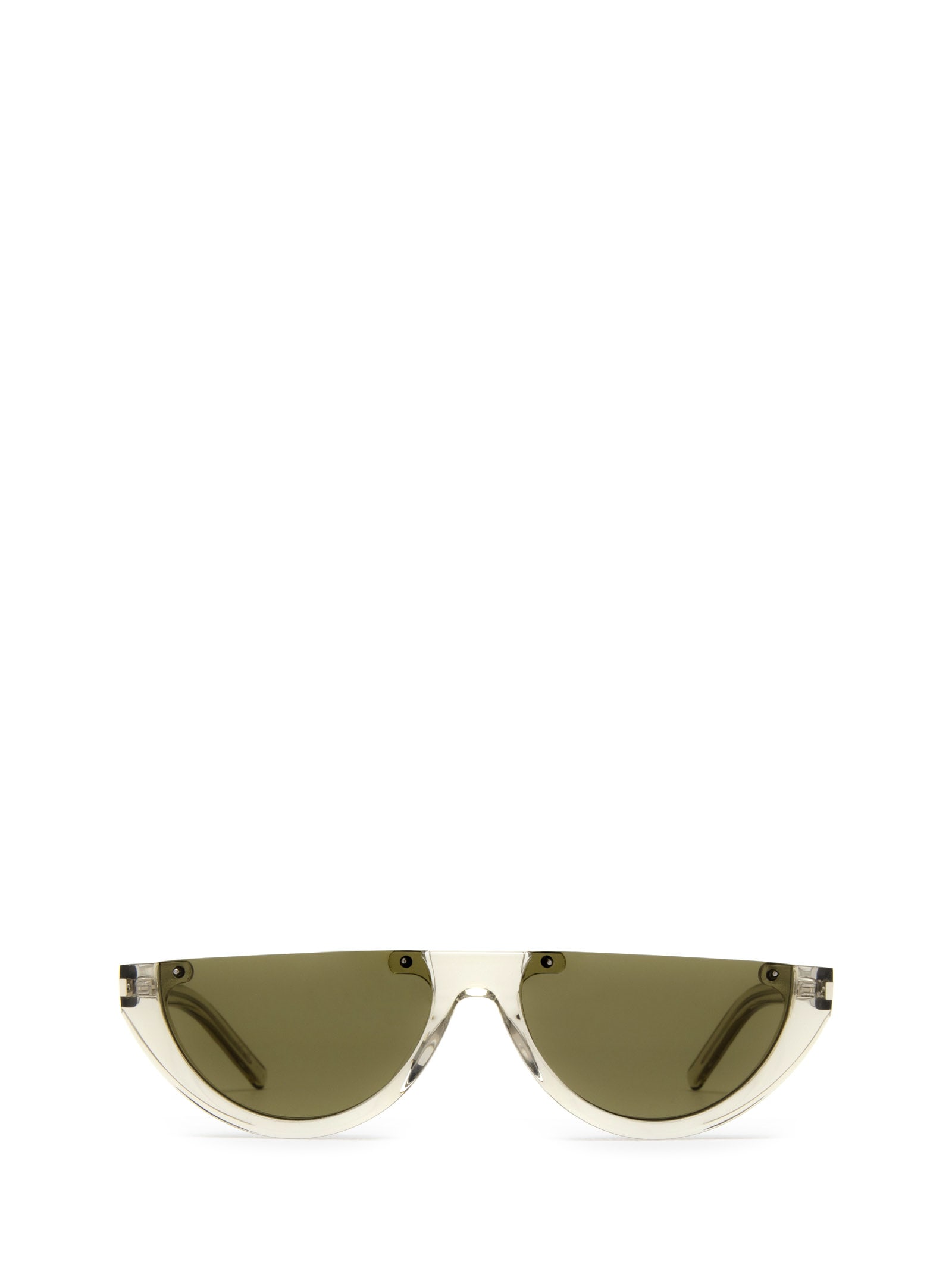 Shop Saint Laurent Sl 563 Green Sunglasses