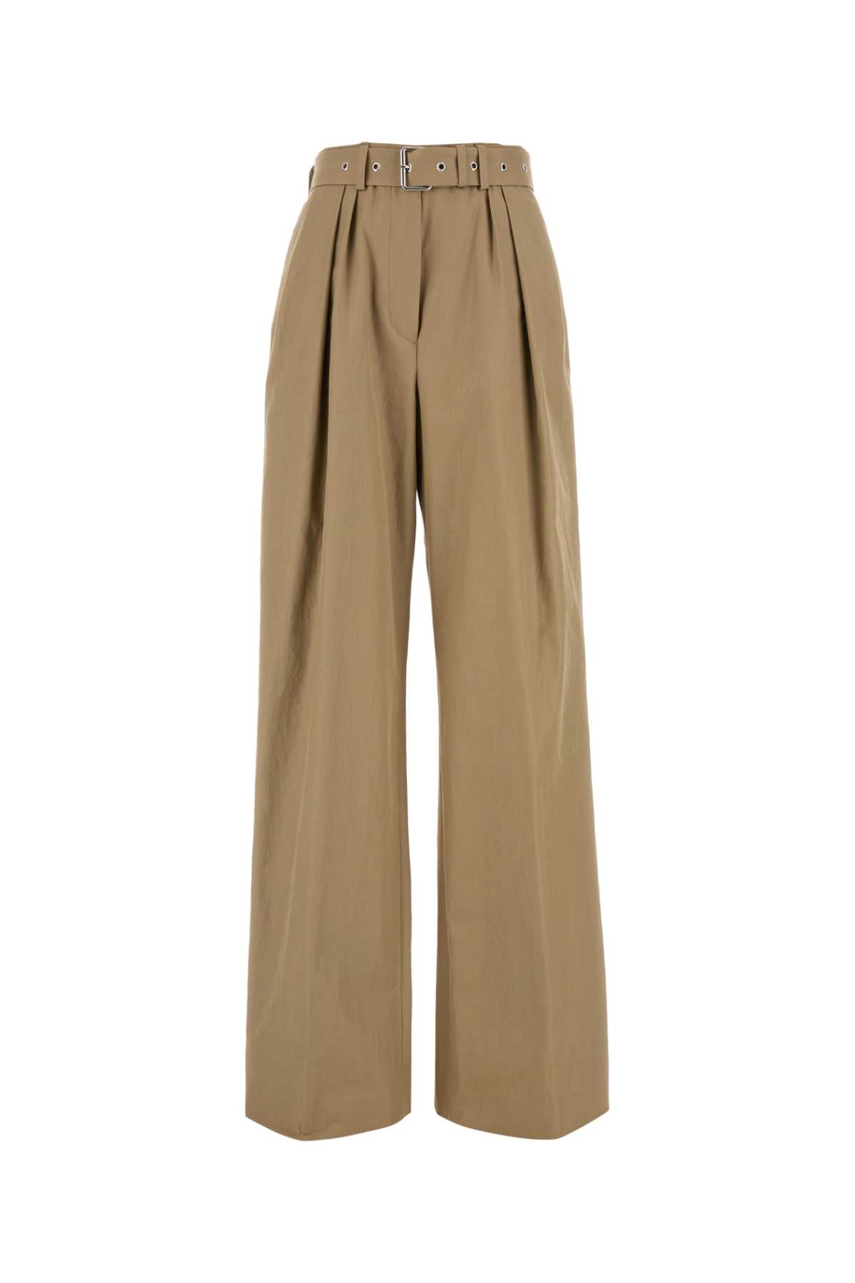 Dries Van Noten Pantalone Dalla Gamba Ampia Peaches In Cotone Beige  Donna In Beige