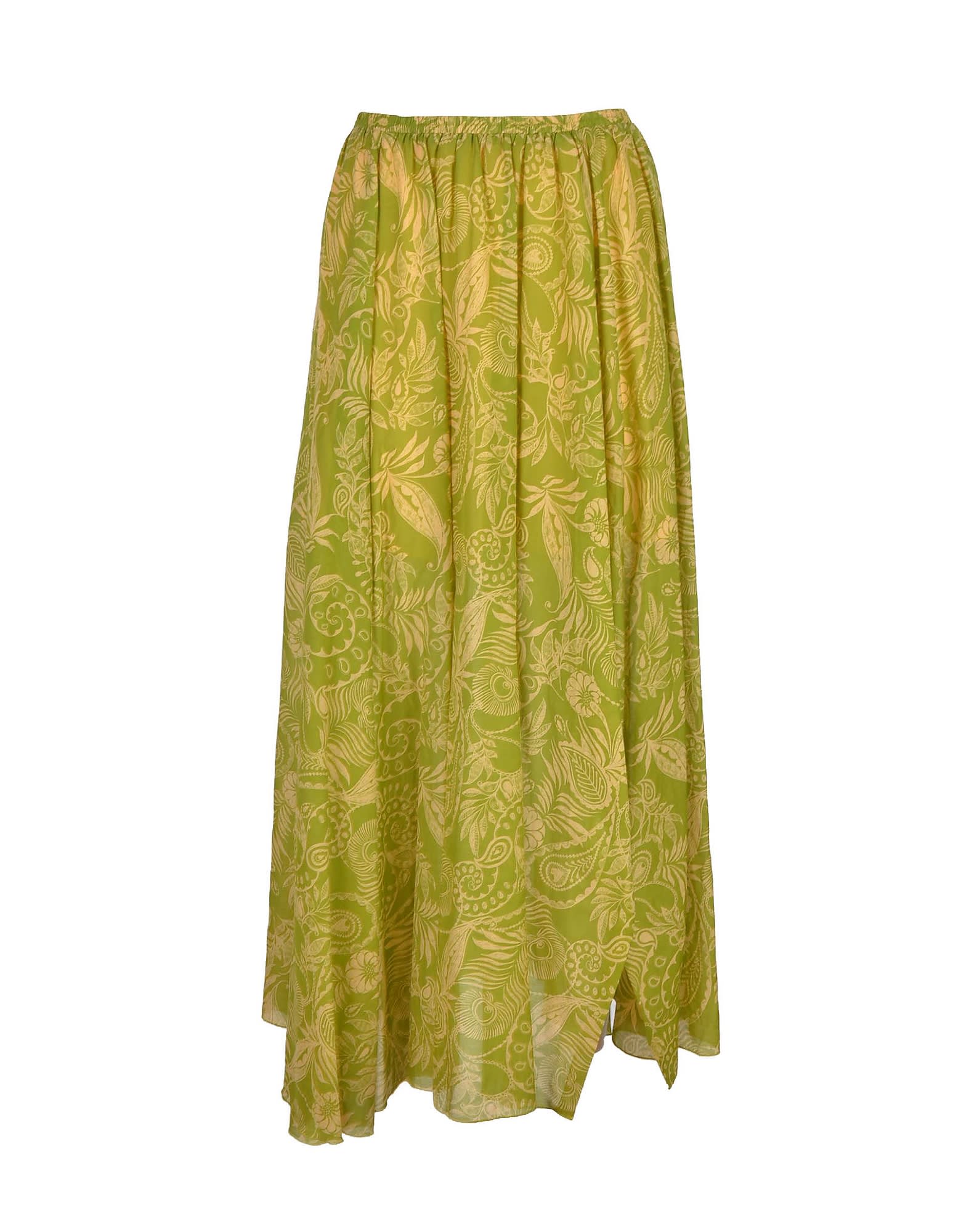 Attic and Barn Womens Green Skirt