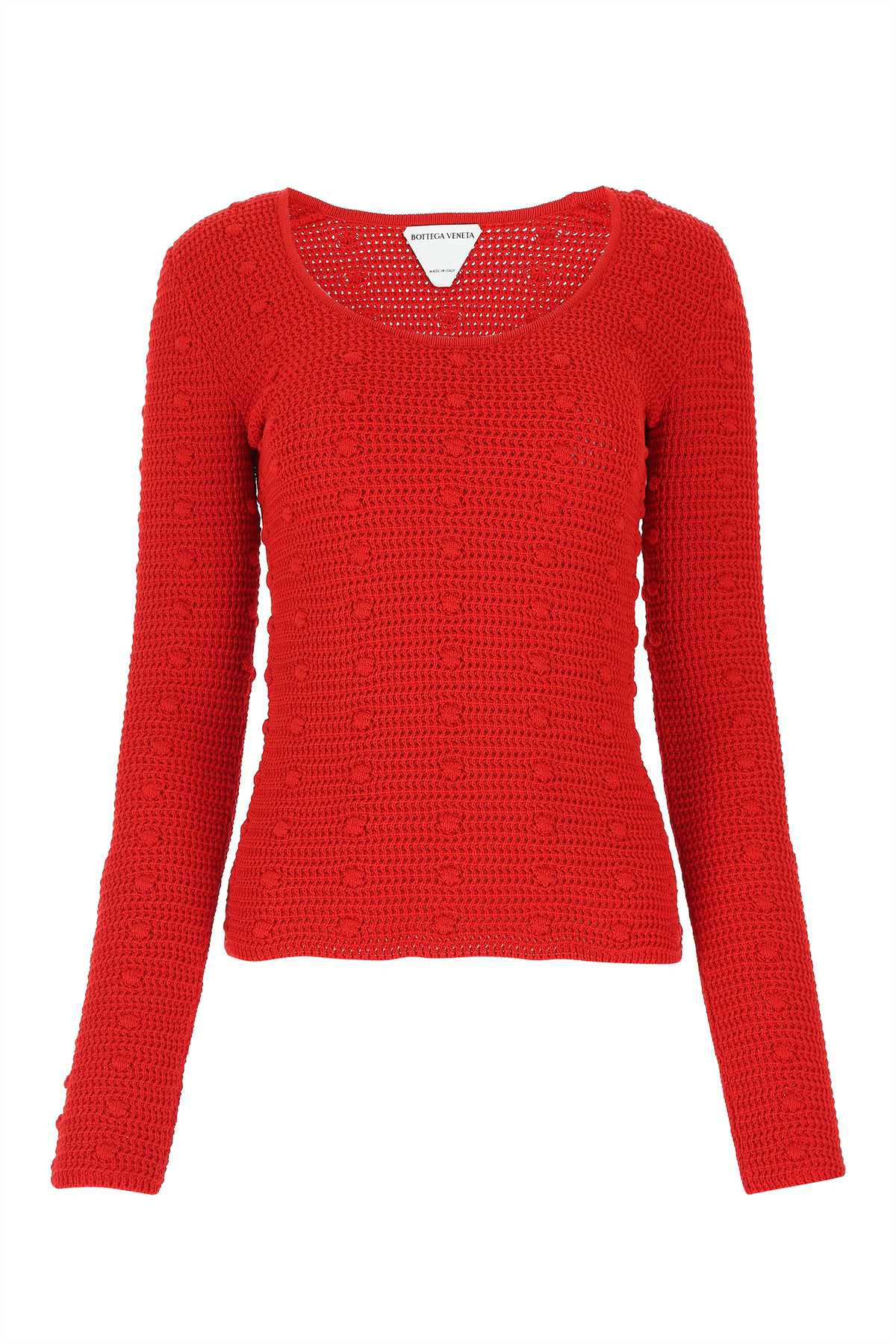 Shop Bottega Veneta Red Cotton Sweater In 6144