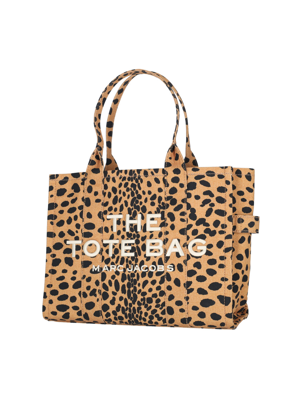 Marc Jacobs Cheetah Large Tote Bag In Black Leo