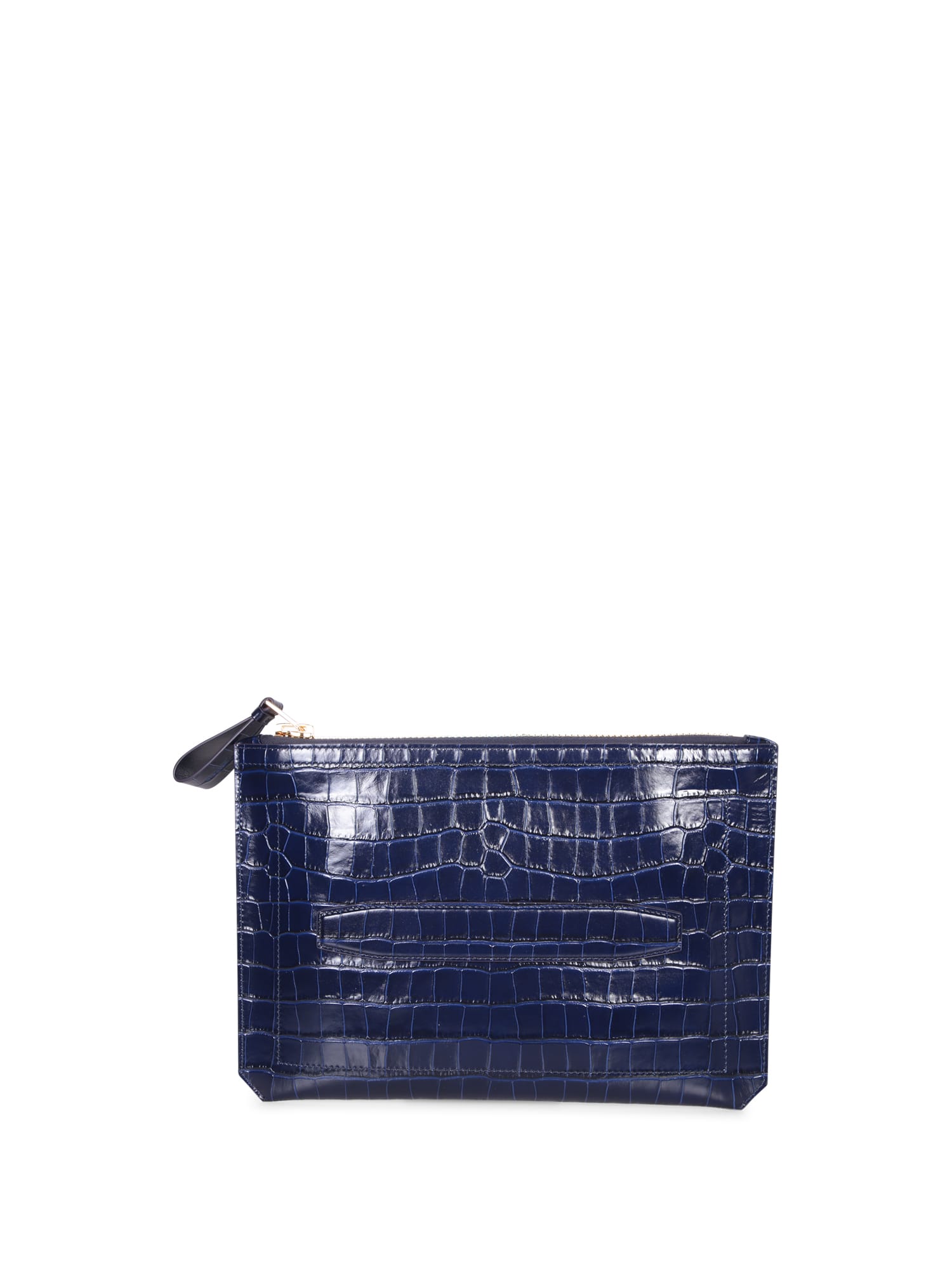 Buckley Small Croco Blue Handbag