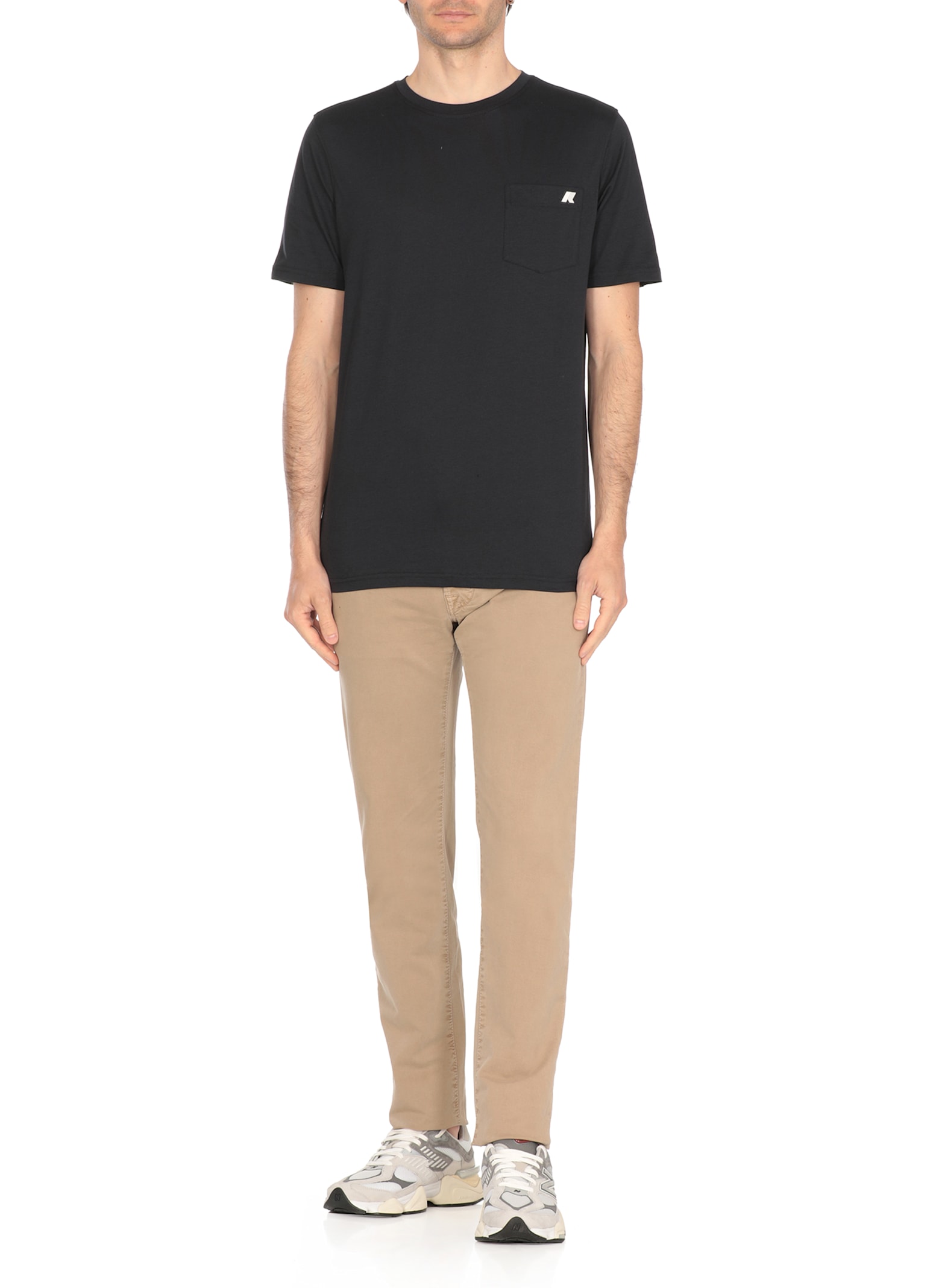 K-way T-shirt With Logo In Technical Fabric In Blue