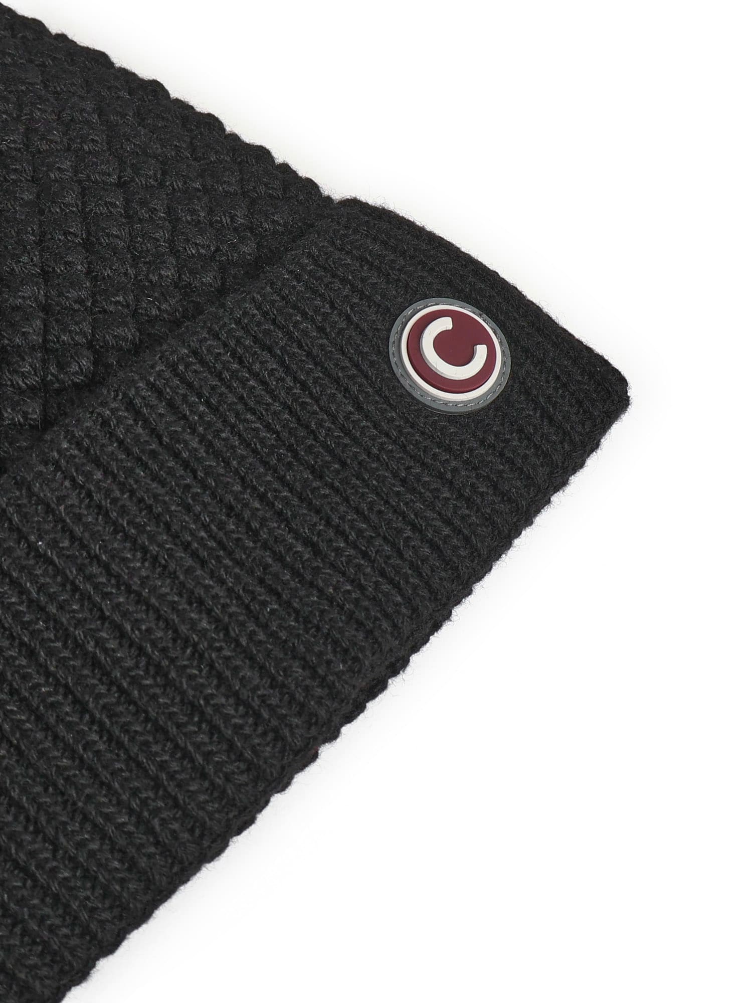 Colmar Hat With Fur Pompom In Black