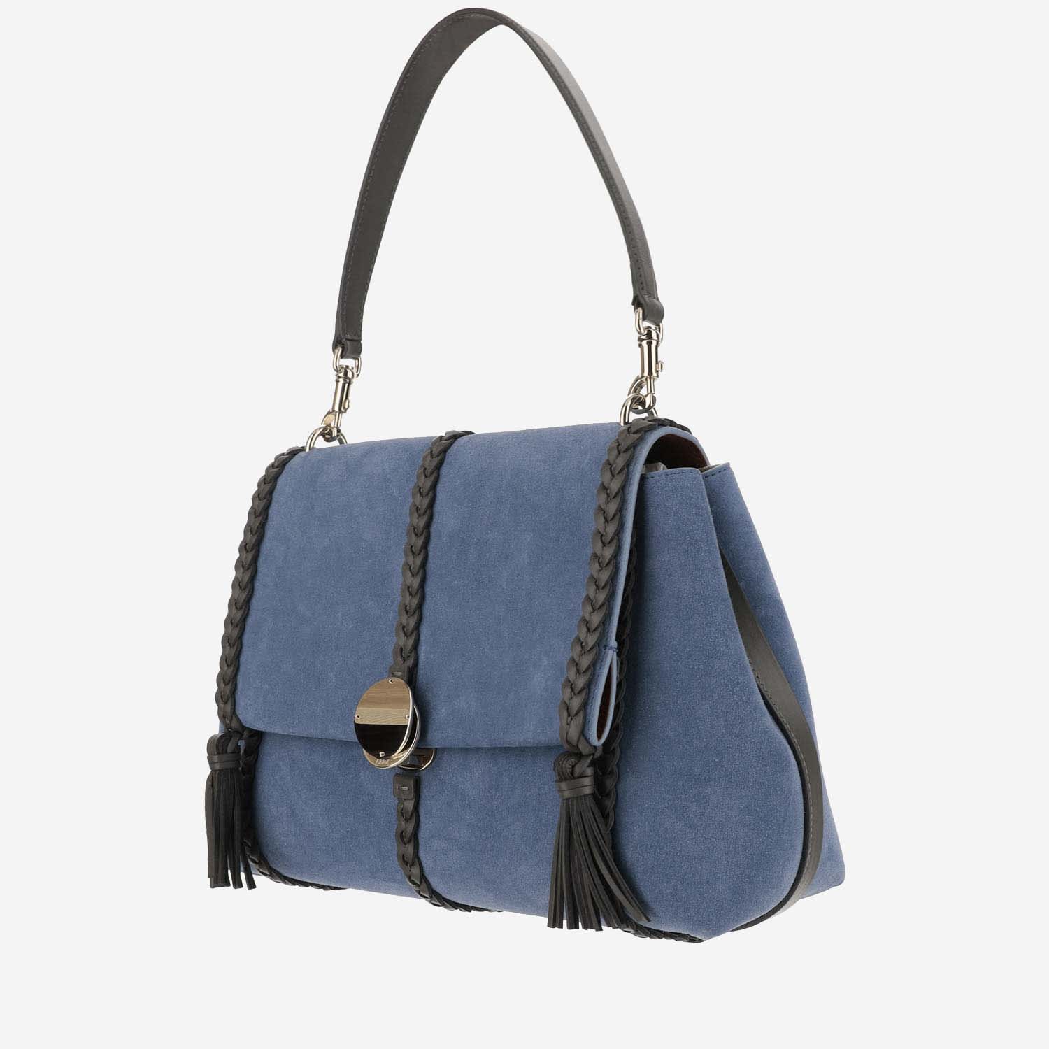 Shop Chloé Medium Penelope Bag In Blue
