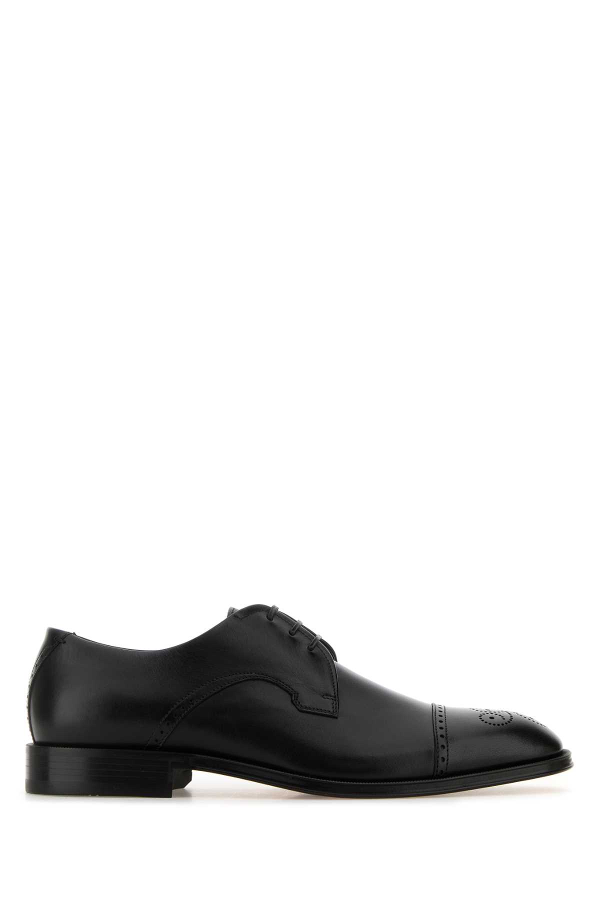 Black Leather Derrek Lace-up Shoes