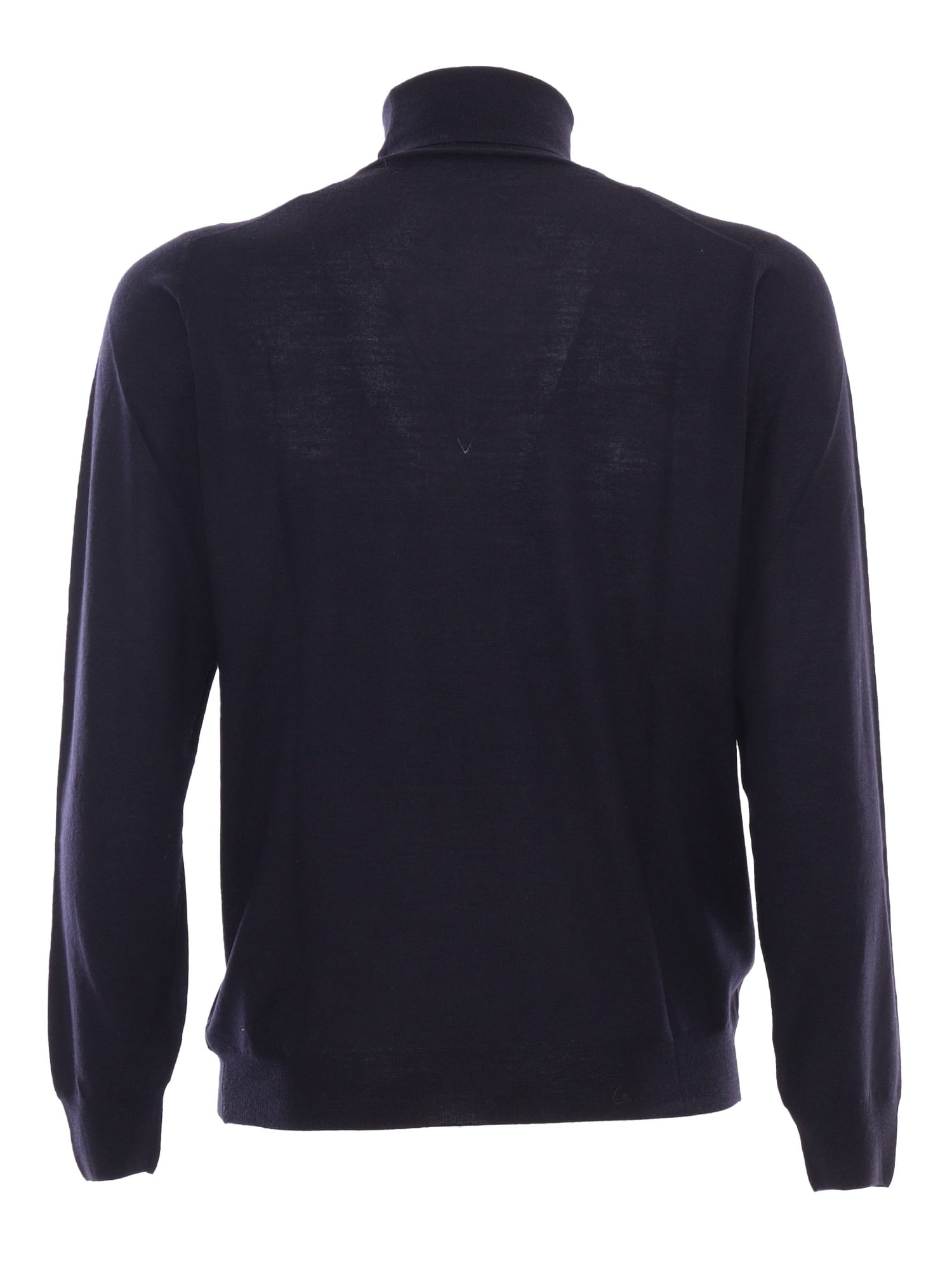 Shop Fedeli Turtle Neck L/s Knitted Sweater Man In Multicolor