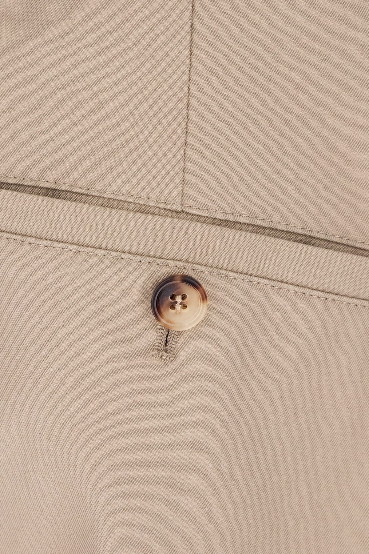 Alexander Mcqueen Cotton Trousers With Back Pockets And Front Pleats In Neutral