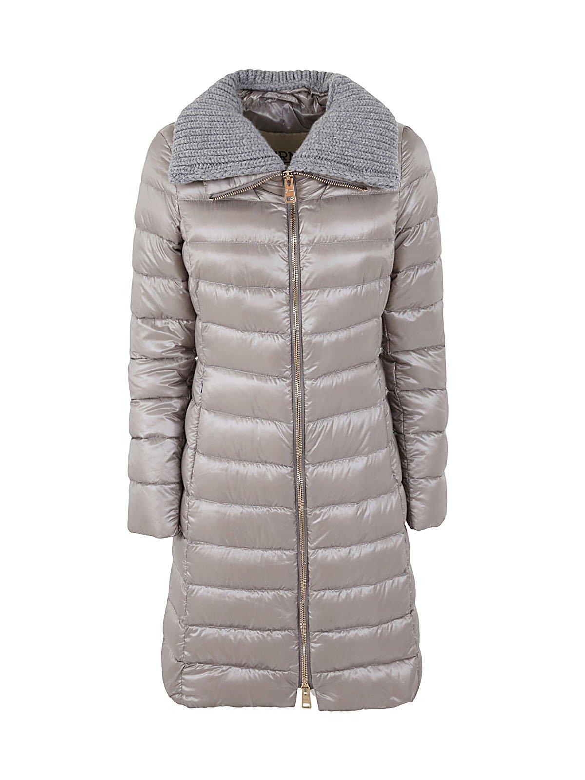 HERNO ZIP-UP LONG-SLEEVED PADDED COAT 