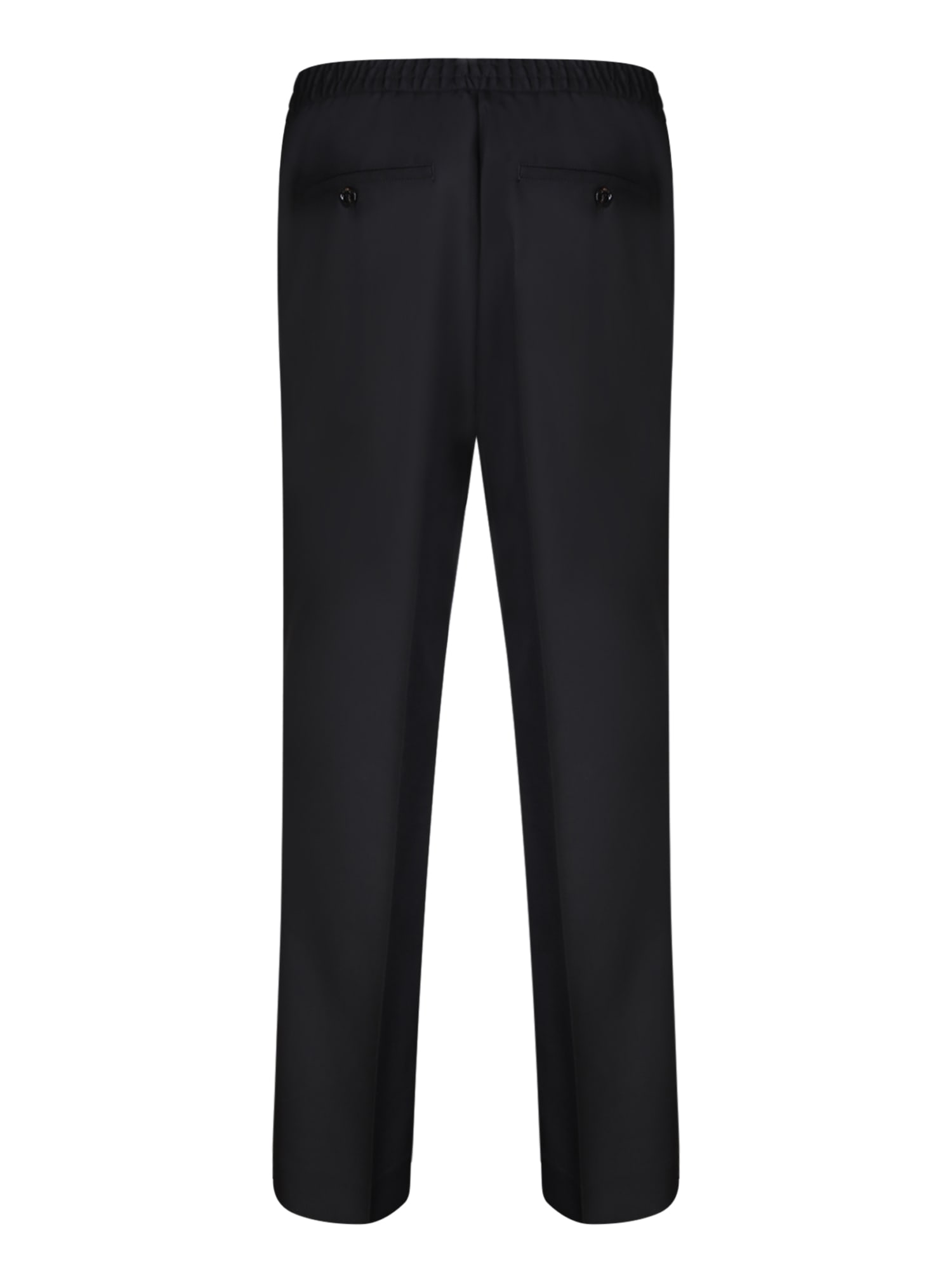 Shop Ami Alexandre Mattiussi Black Elastic Waist Pants