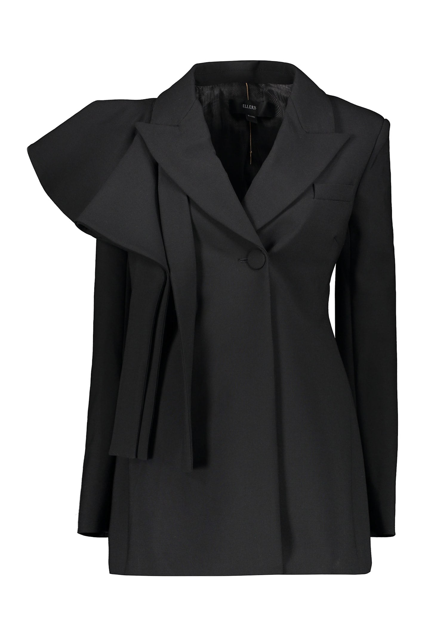 Shop Ellery Single-breasted One Button Jacket In Black