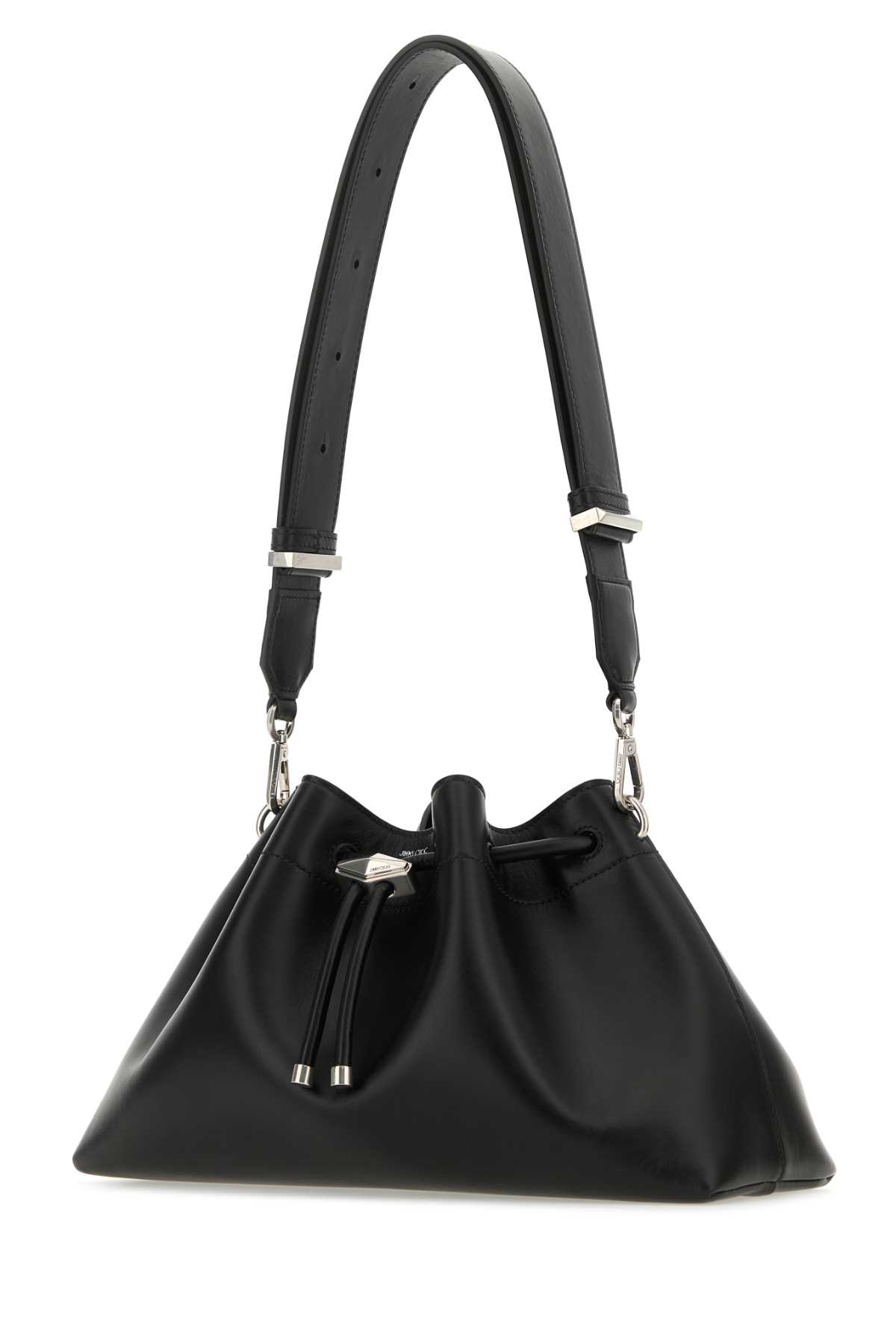 JIMMY CHOO BLACK LEATHER BON BON CROSSBODY BAG