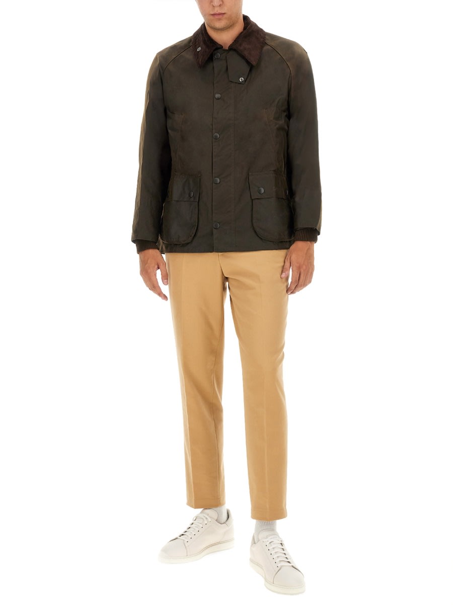 Barbour Classic Bedale Wax Jacket Aw25 Wax Cot Outw In Green