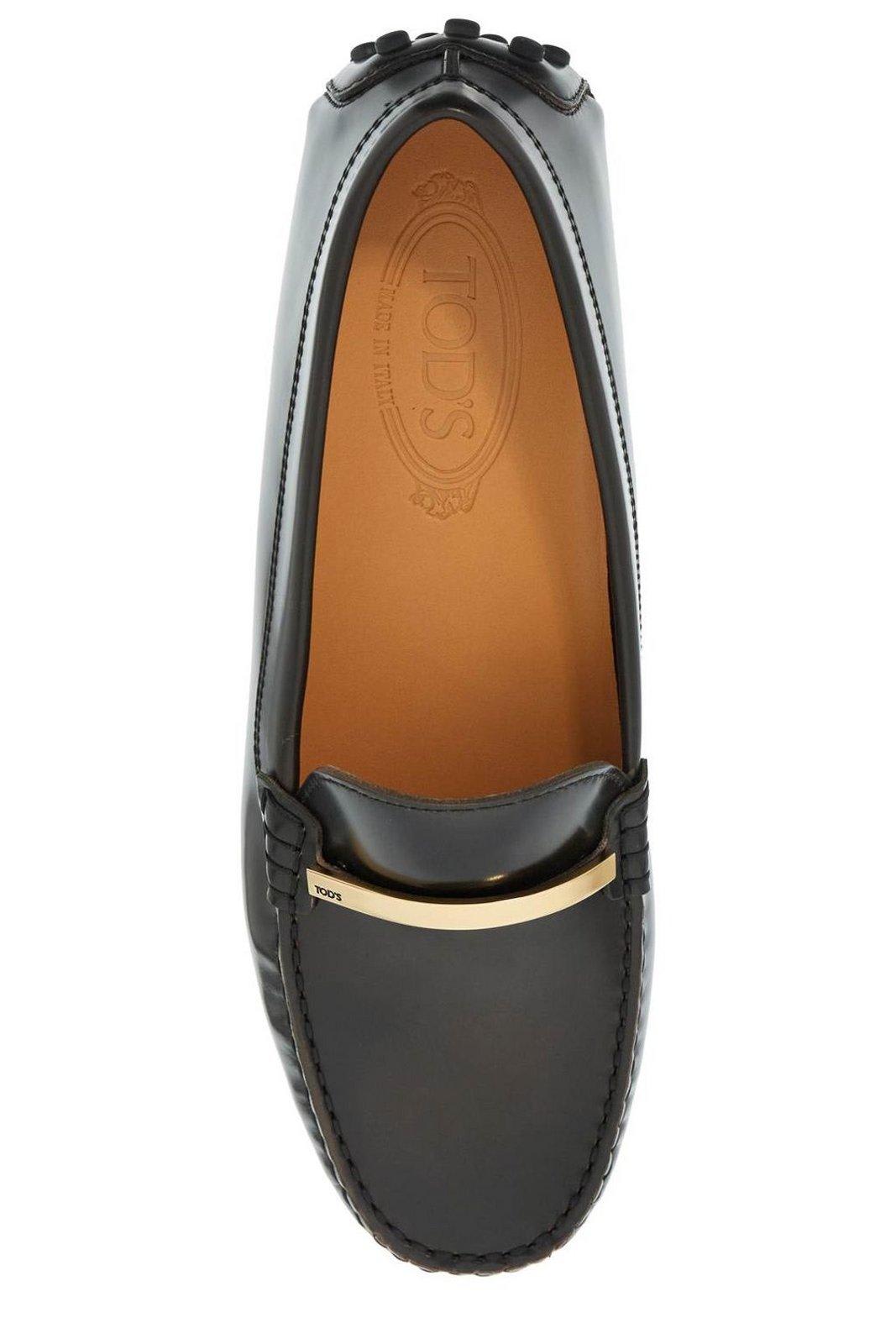 Shop Tod's Gommino Driving Loafers In Brown